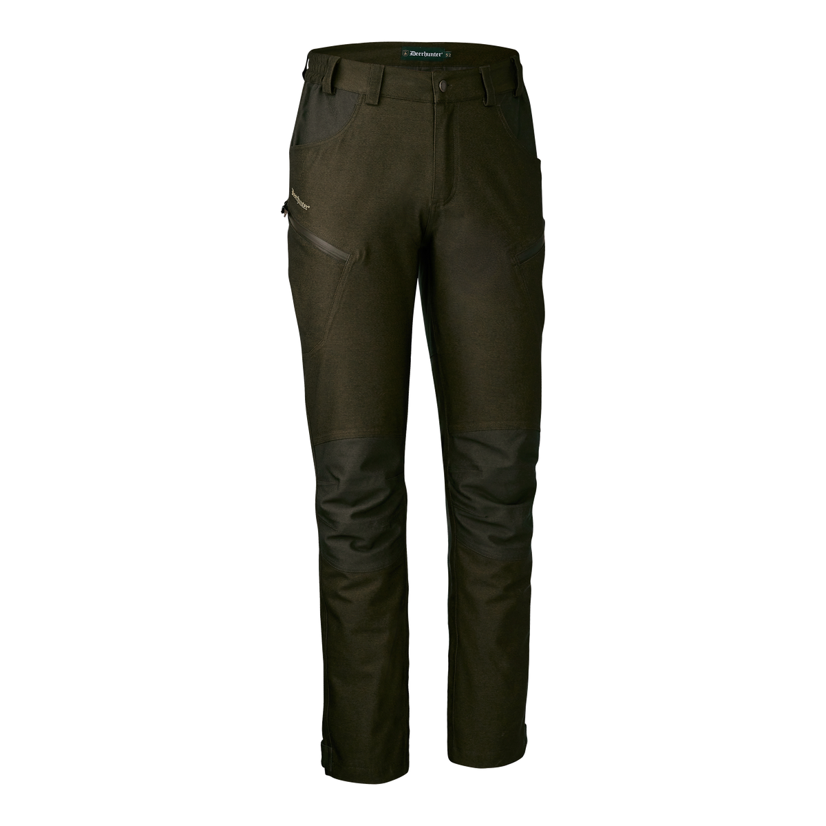 Deerhunter Chasse Trousers In Olive Night melange
