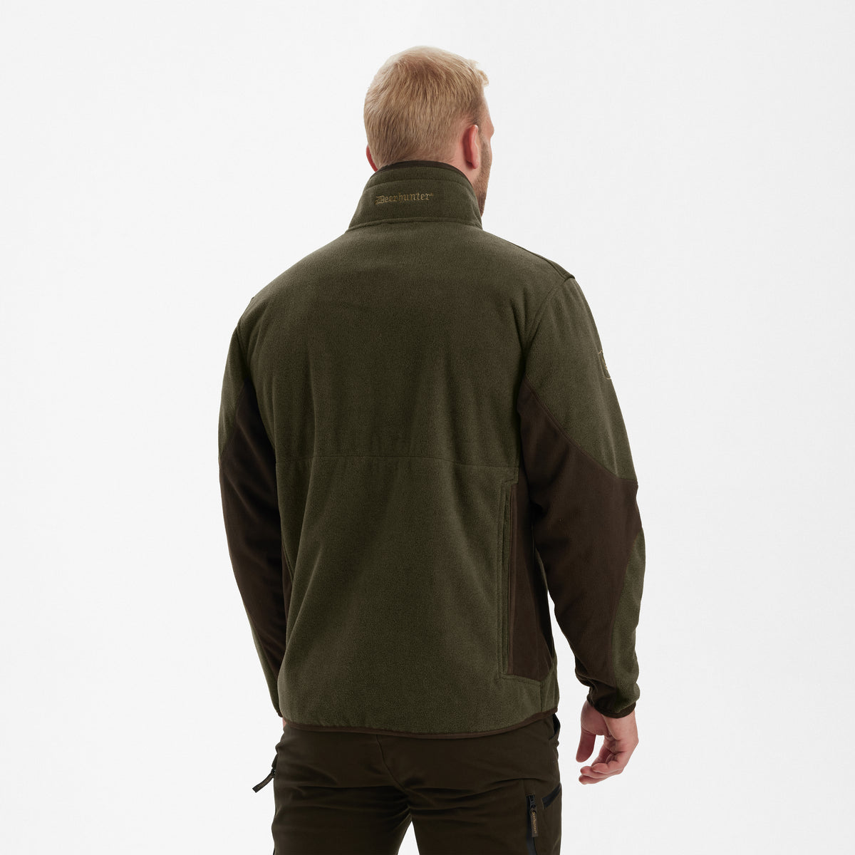 Deerhunter Gamekeeper Bonded Fleece Jacket In Graphite Green