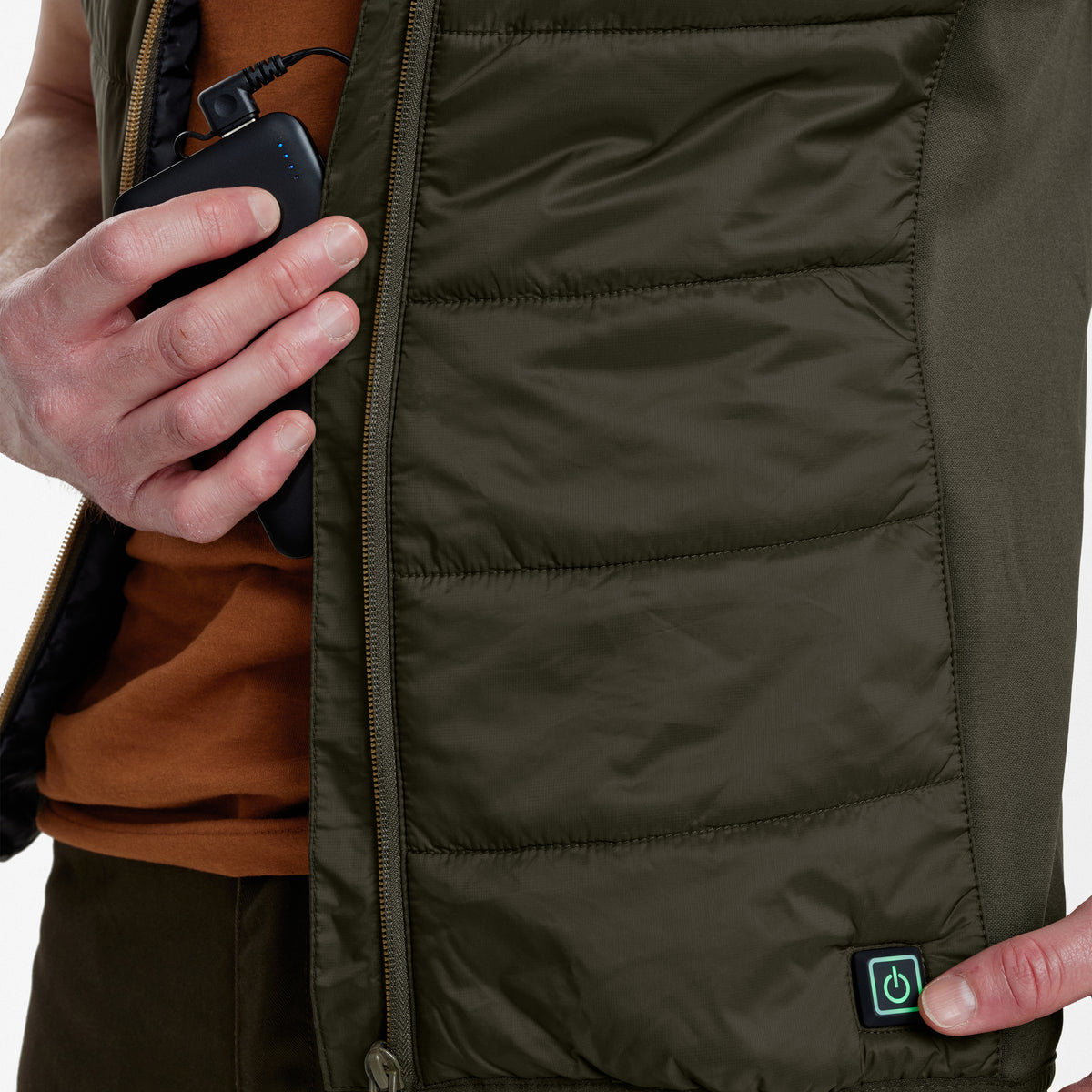 Deerhunter Heat Inner Waistcoat in Deep Green