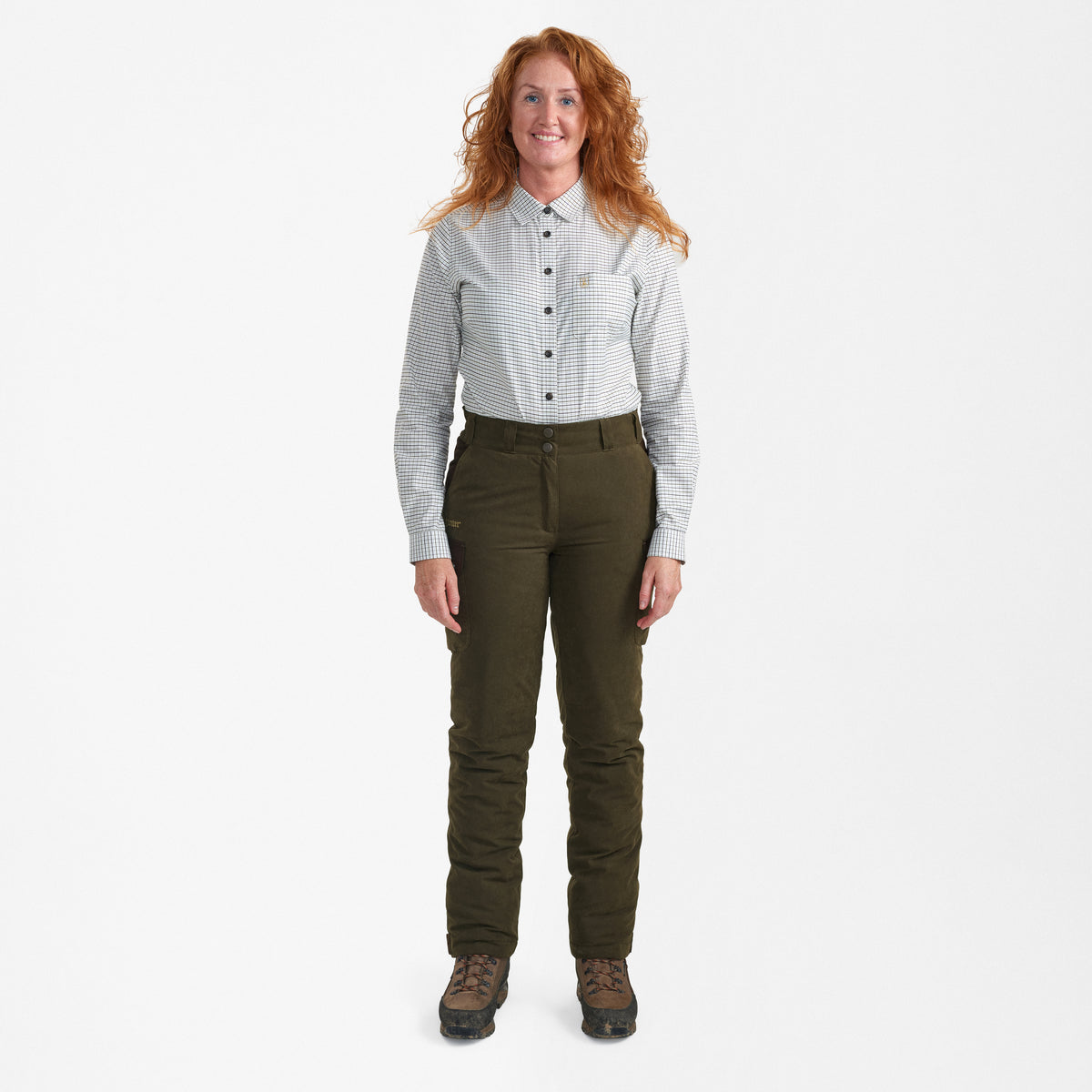 Deerhunter Lady Eagle Winter Trousers In Tarmac Green