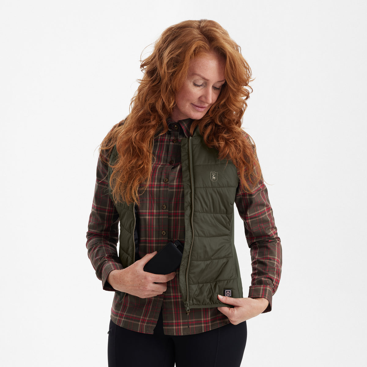 Deerhunter Lady Heat Inner Waistcoat in Deep Green