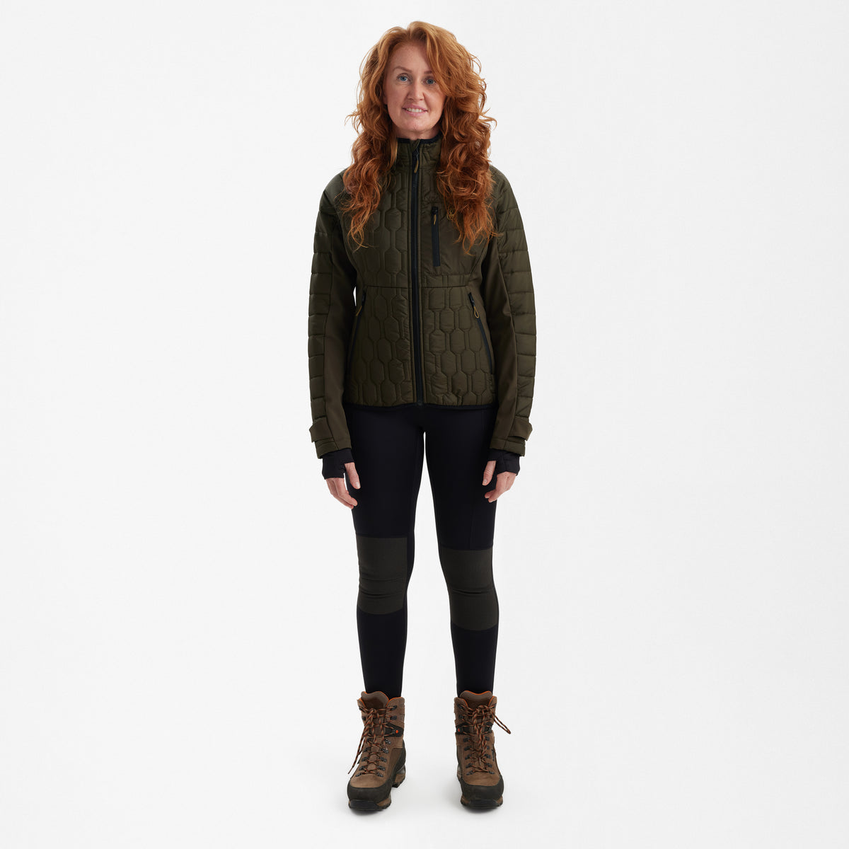 Deerhunter Lady Mossdale Quilted Jacket In Forest Green
