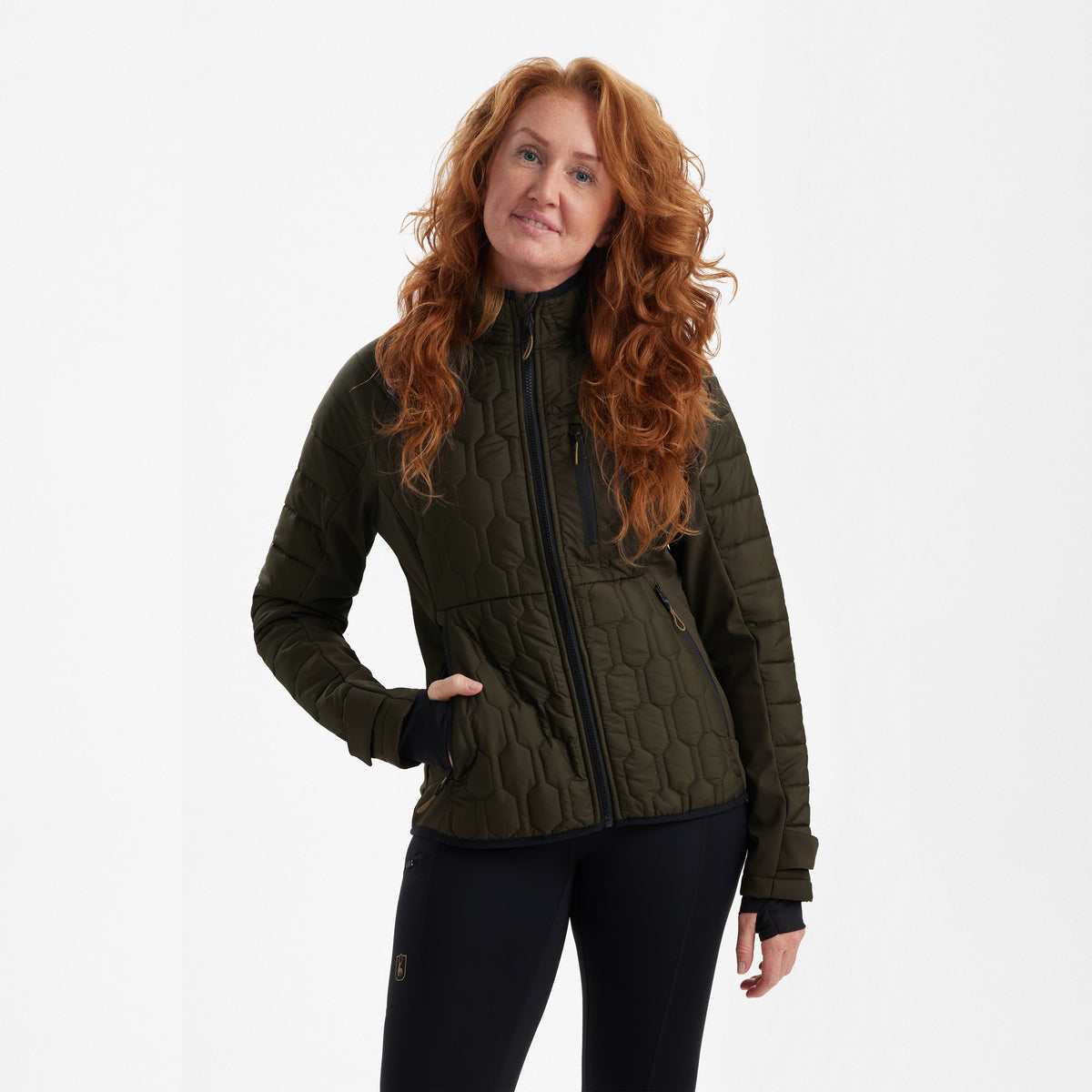 Deerhunter Lady Mossdale Quilted Jacket In Forest Green