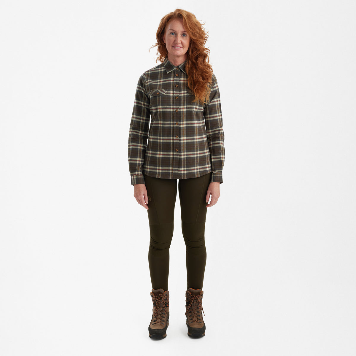Deerhunter Lady Ruby Shirt In Yellow Check