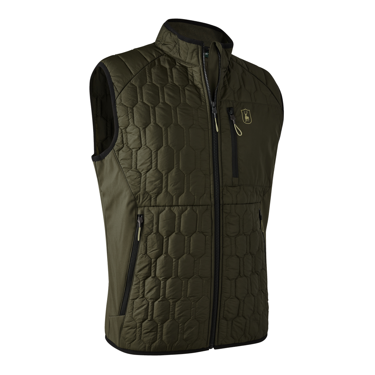 Deerhunter Mossdale Quilted Waistcoat In Forest Green