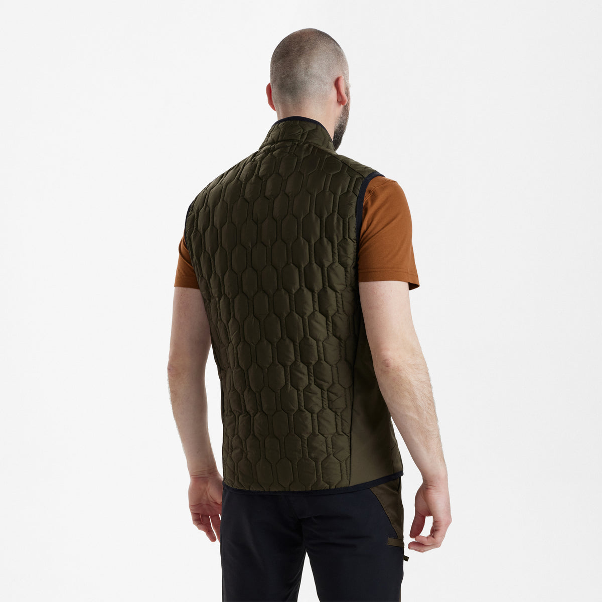 Deerhunter Mossdale Quilted Waistcoat In Forest Green