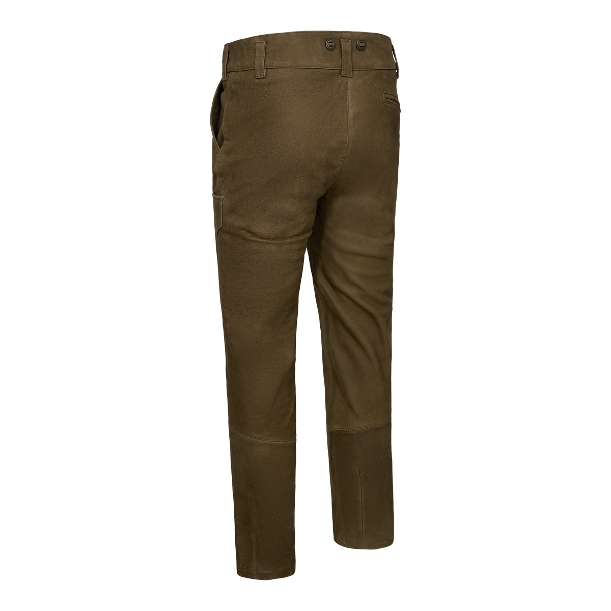 Deerhunter STRASBOURG Leather Boot Trousers In Chocolate