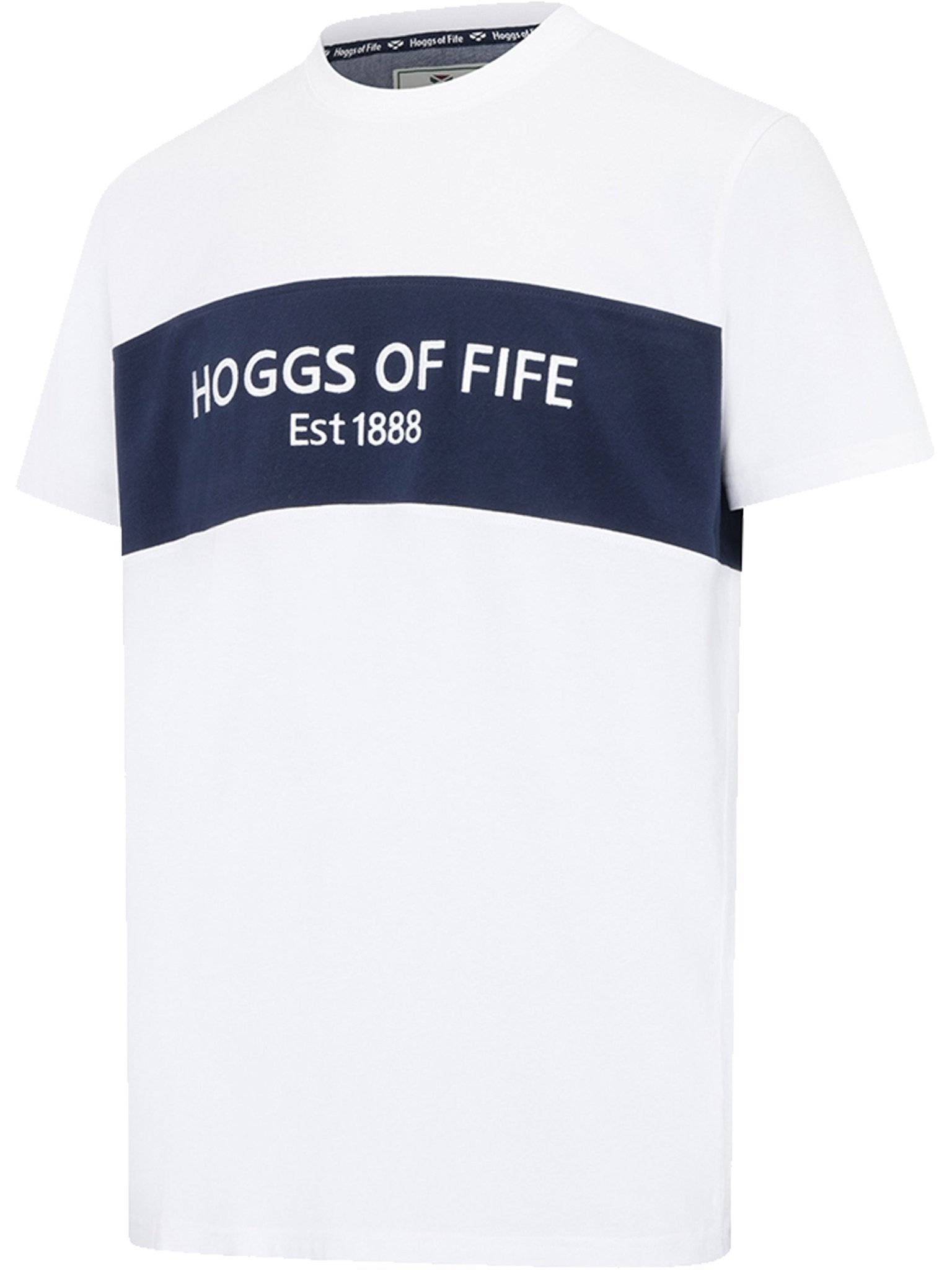 Hoggs of Fife Dalbeattie Colour Block Cotton Stretch T-Shirt