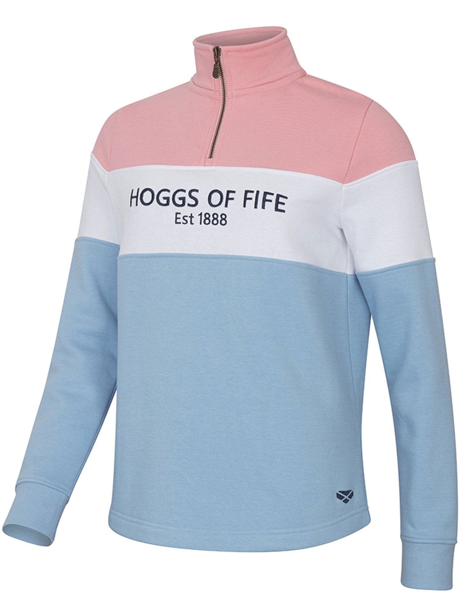 Hoggs of Fife - Ladies 1/4 Zip Pullover / Jumper /Sweater - Dumfries
