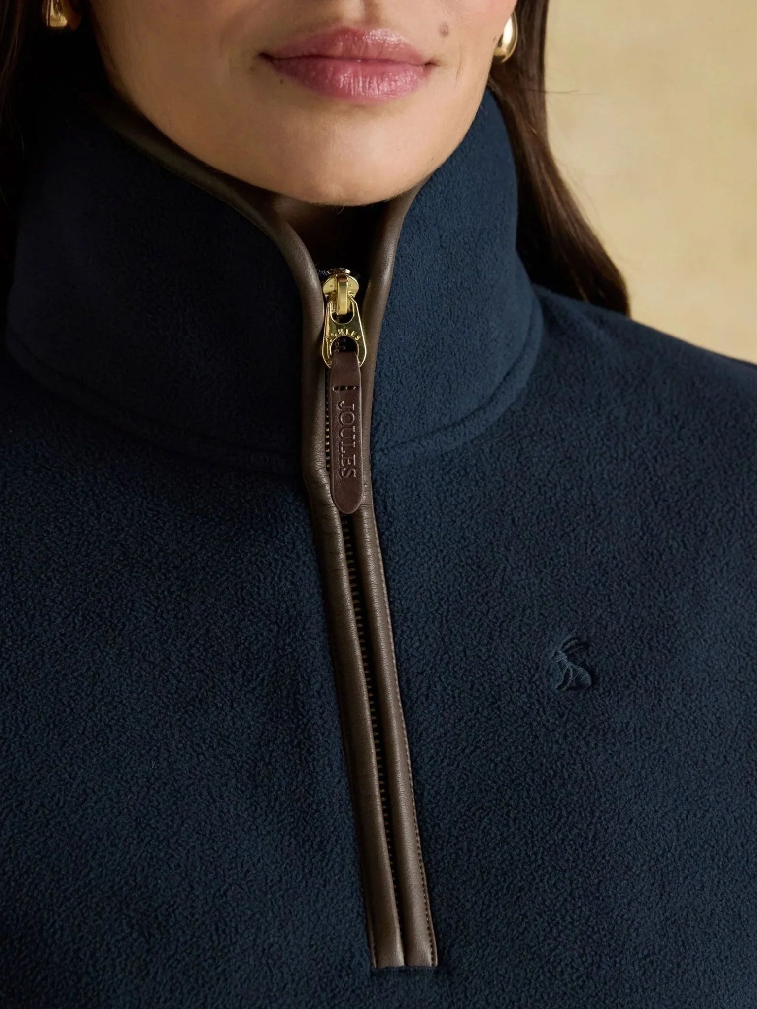 Joules - Heritage womens 1/4 Zip - Ladies fleece quarter zip with pockets