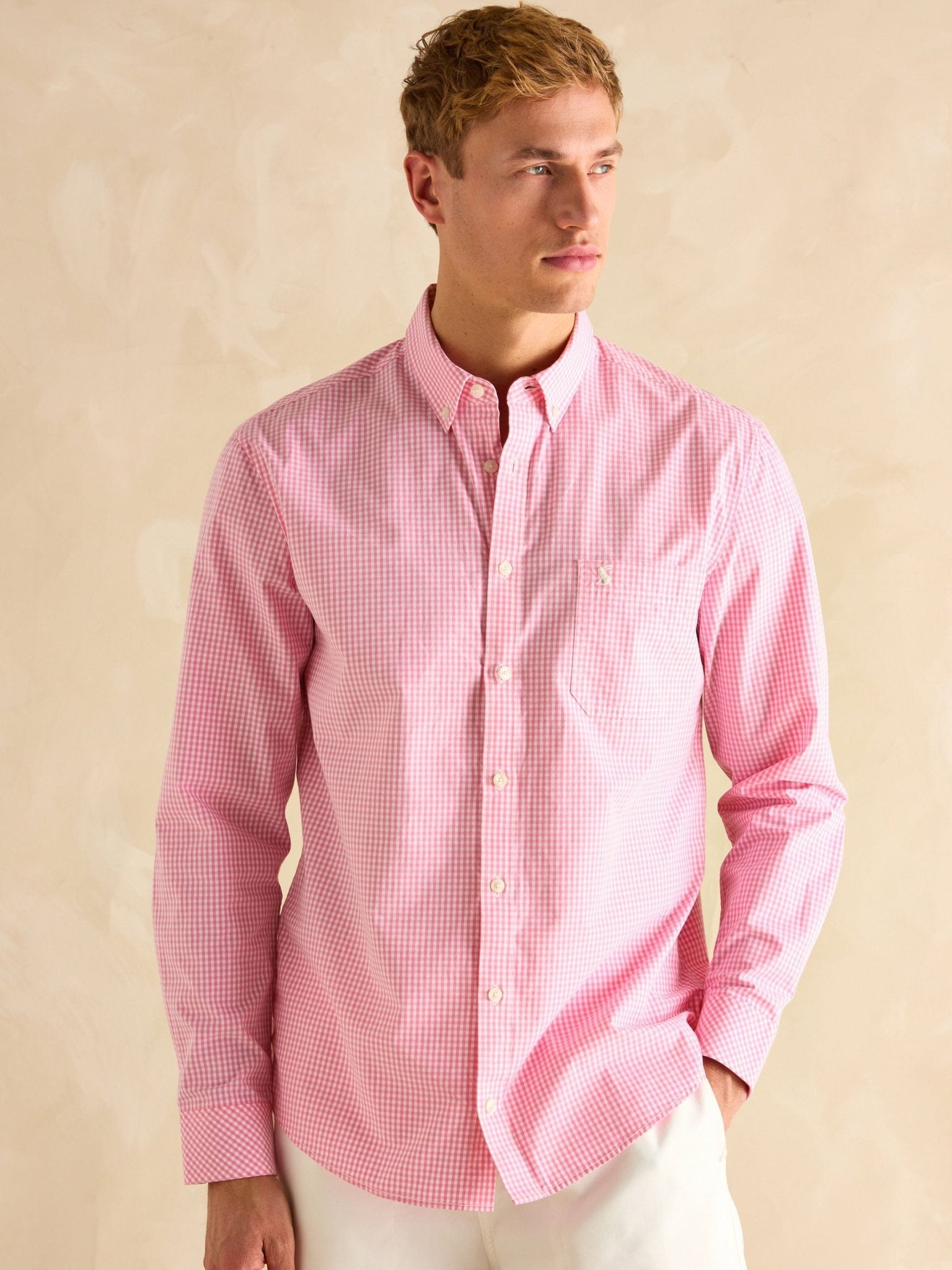 Joules - Joules Abbott Long sleeve Mens Shirt / Mens Check Cotton shirt