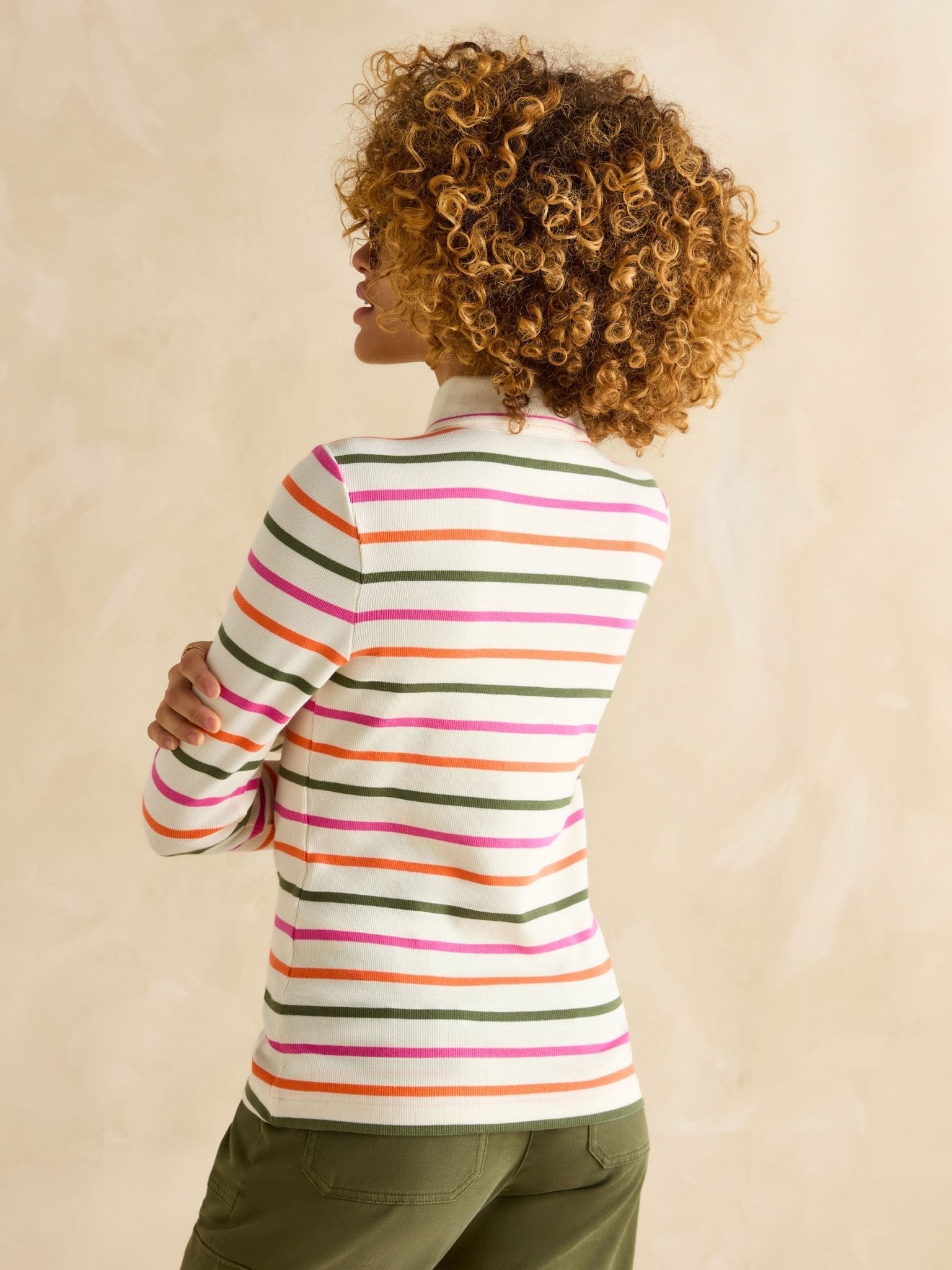 Joules - Joules Fairfield Long Sleeve Ribbed Polo Shirt / Ladies shirt