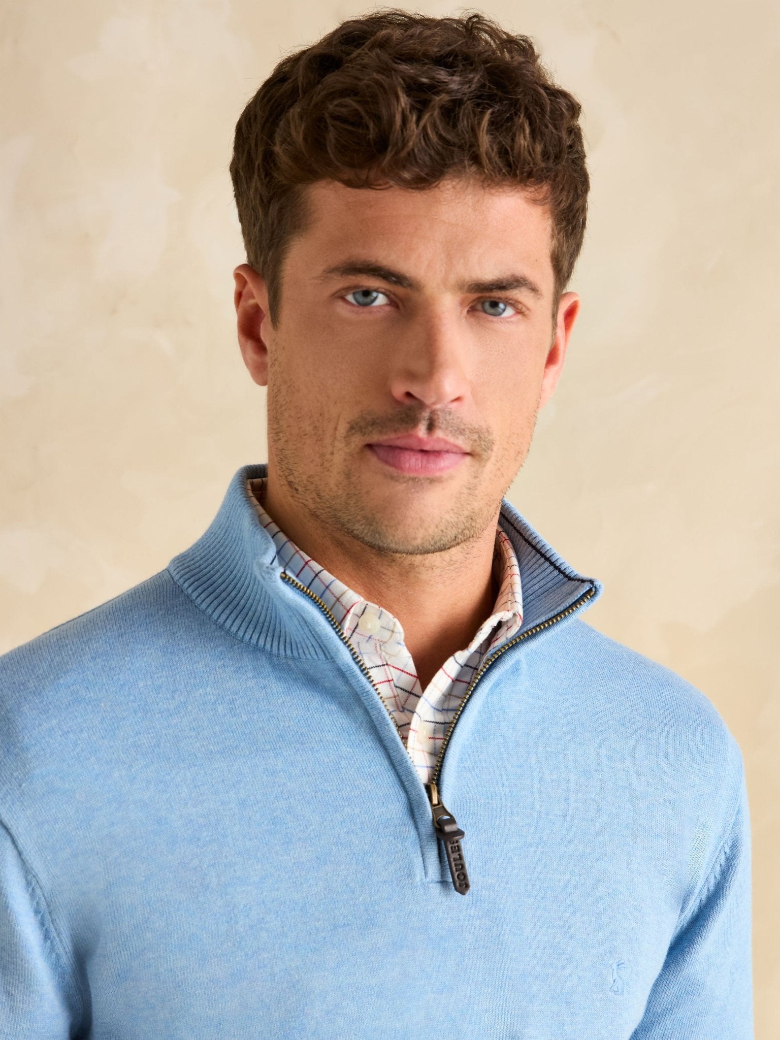 Joules - Joules Hillside Mens Jumper - 1/4 Zip / Pullover /Sweater - 100% Cotton
