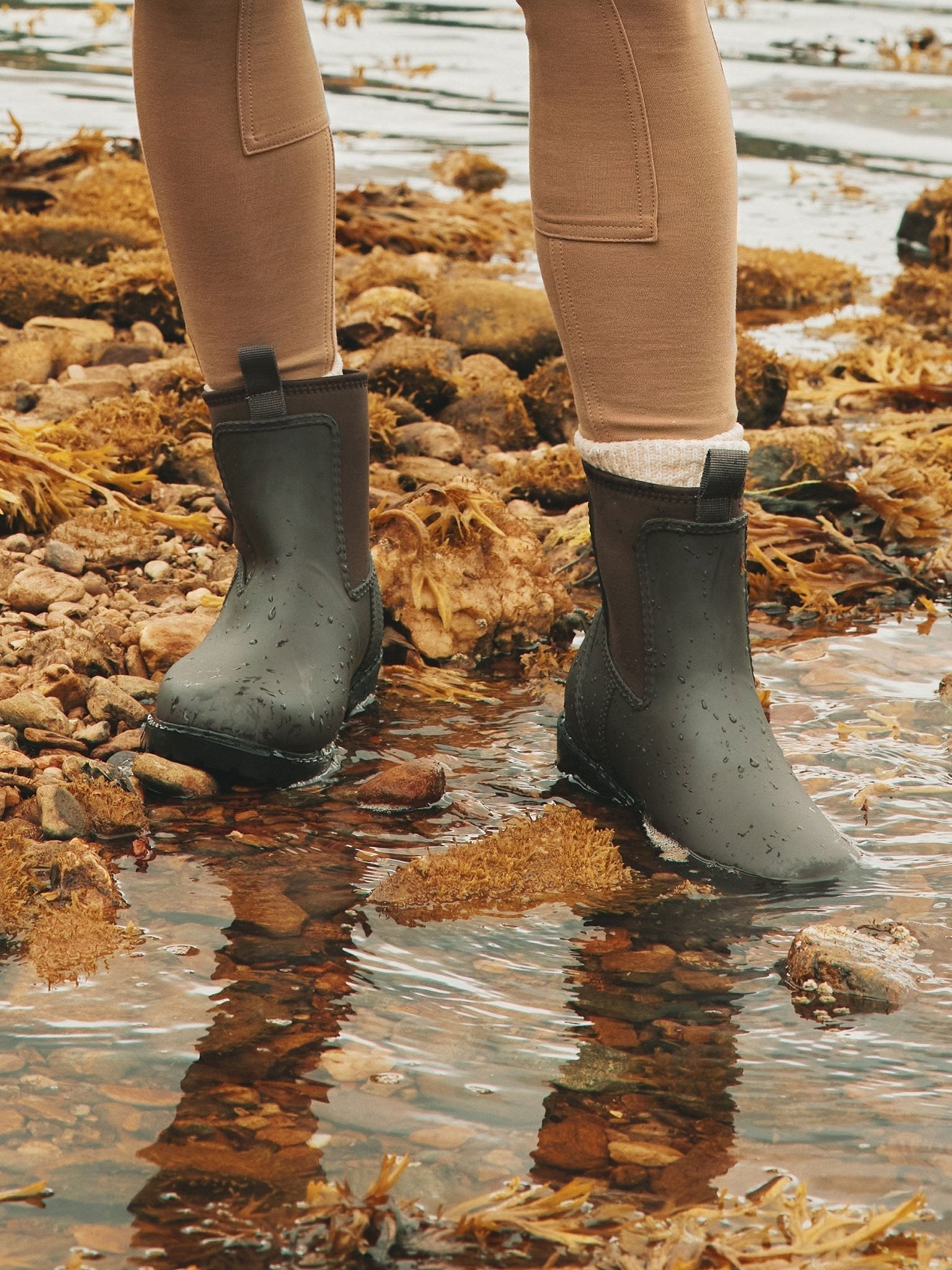 Joules - Joules Oakfield Short Neoprene Lined Waterproof Wellies / Wellington Boots