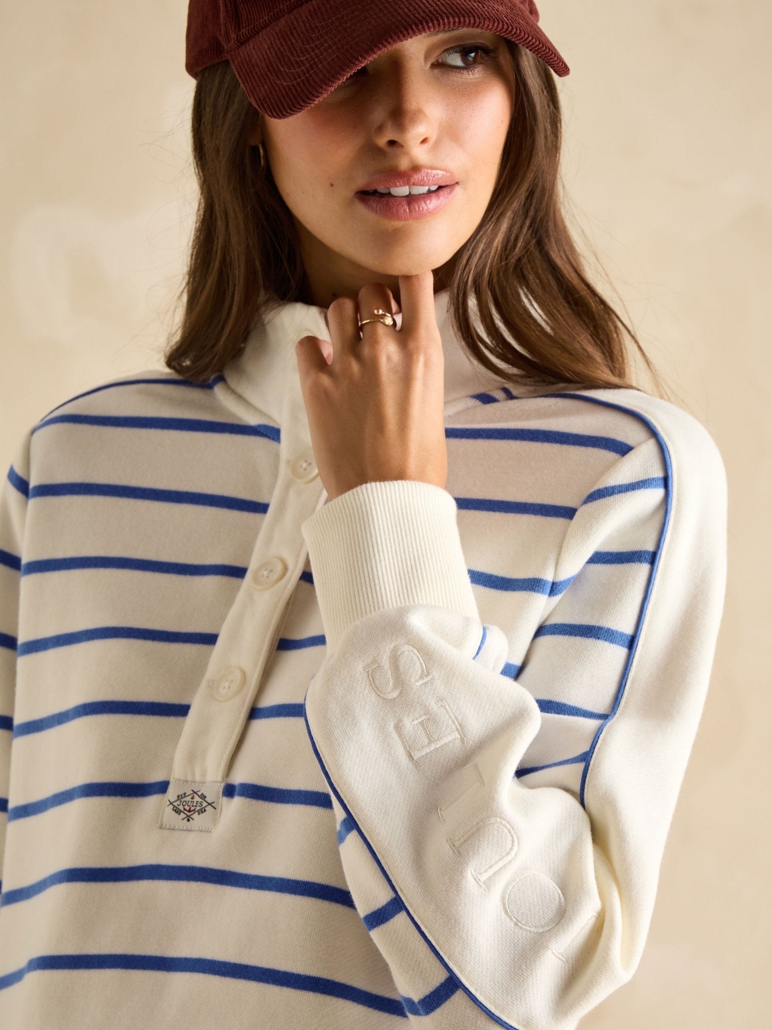 Joules - Joules Southwold Stripe ladies Sweatshirt / womens Sweater & Jumper