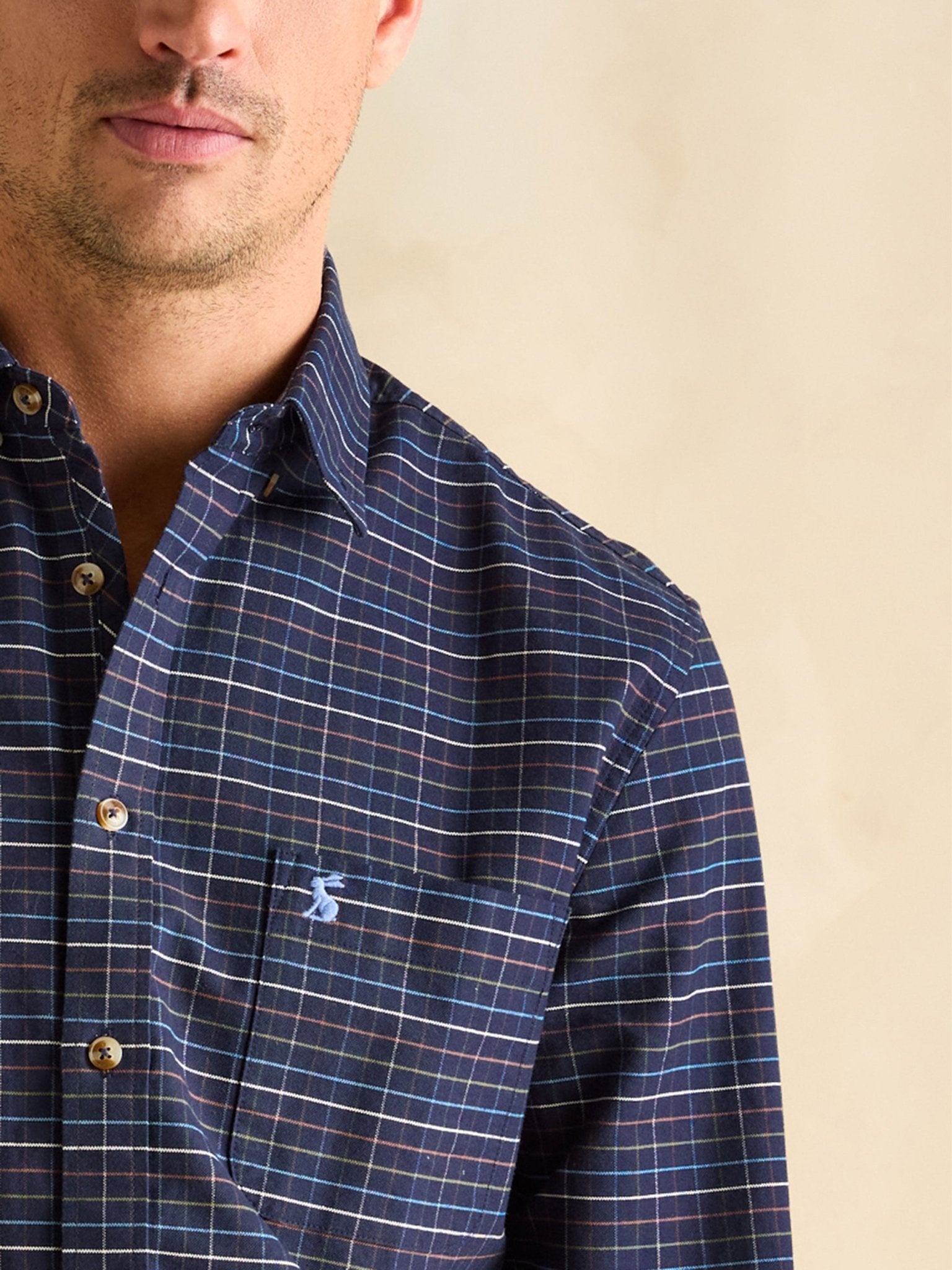 Joules - Joules Welford Mens Shirt - Cotton Long Sleeve Check Shirt