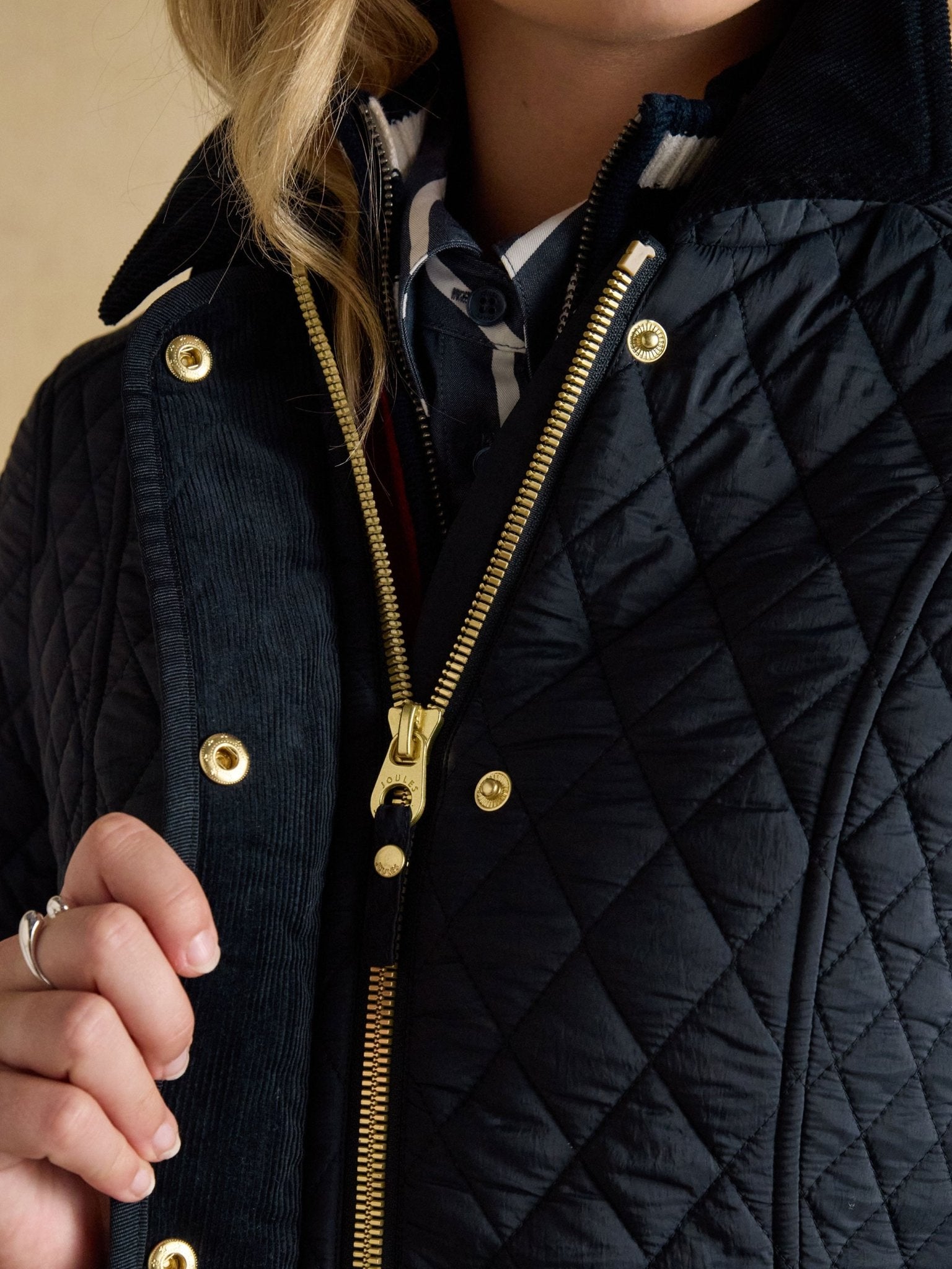 Joules Ladies Highclere Quilted Jacket - Womens padded coat Joules