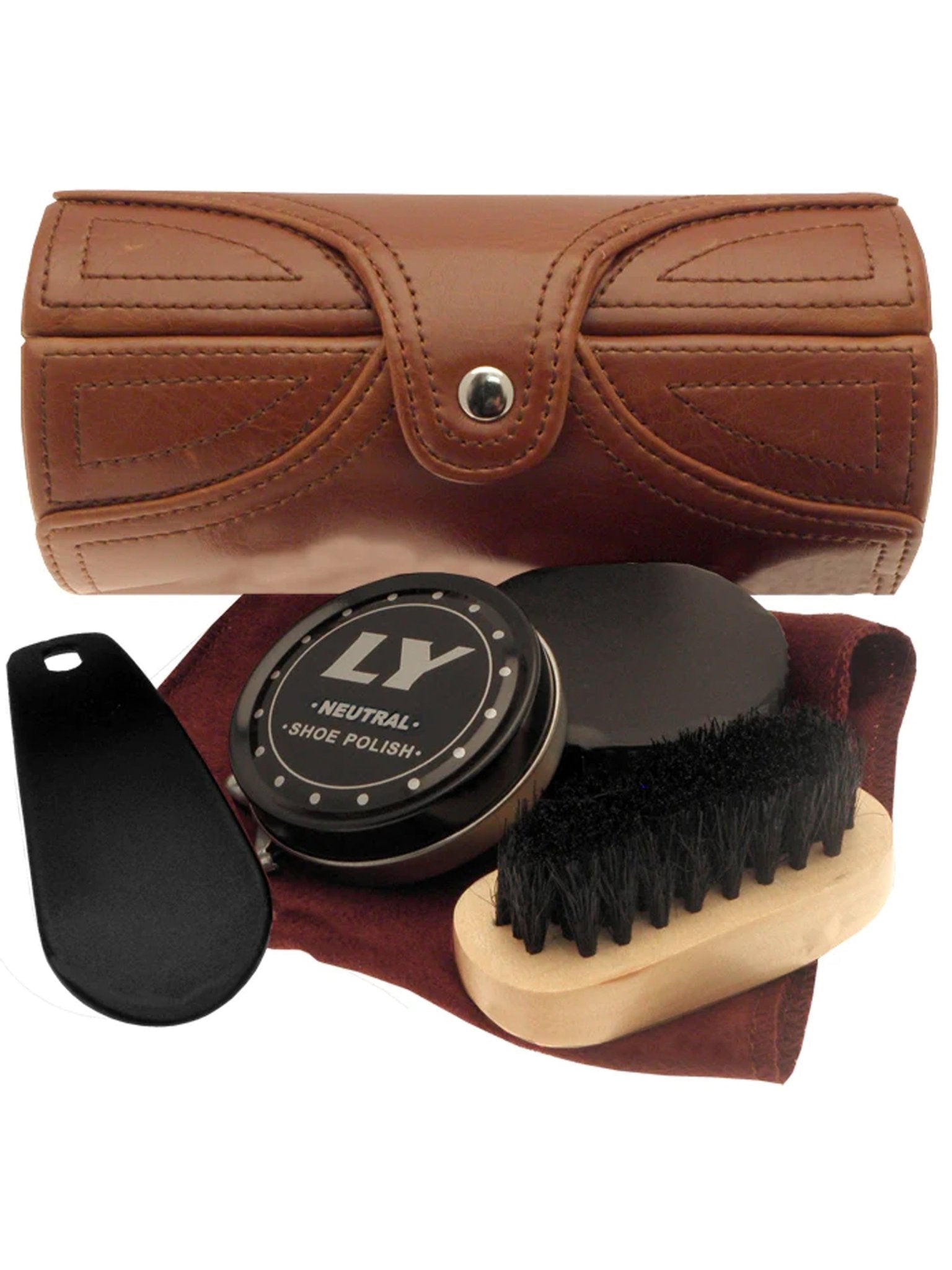 British Bag Company - 5 Piece Barrel Shoe cleaning and care Kit