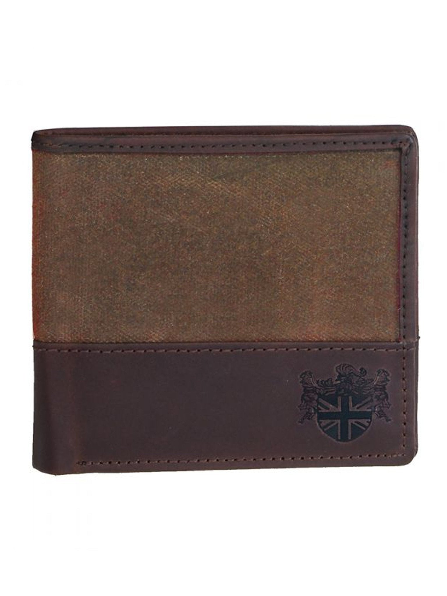 The British Bag Company - Navigator Brown Waxed Canvas Wallet