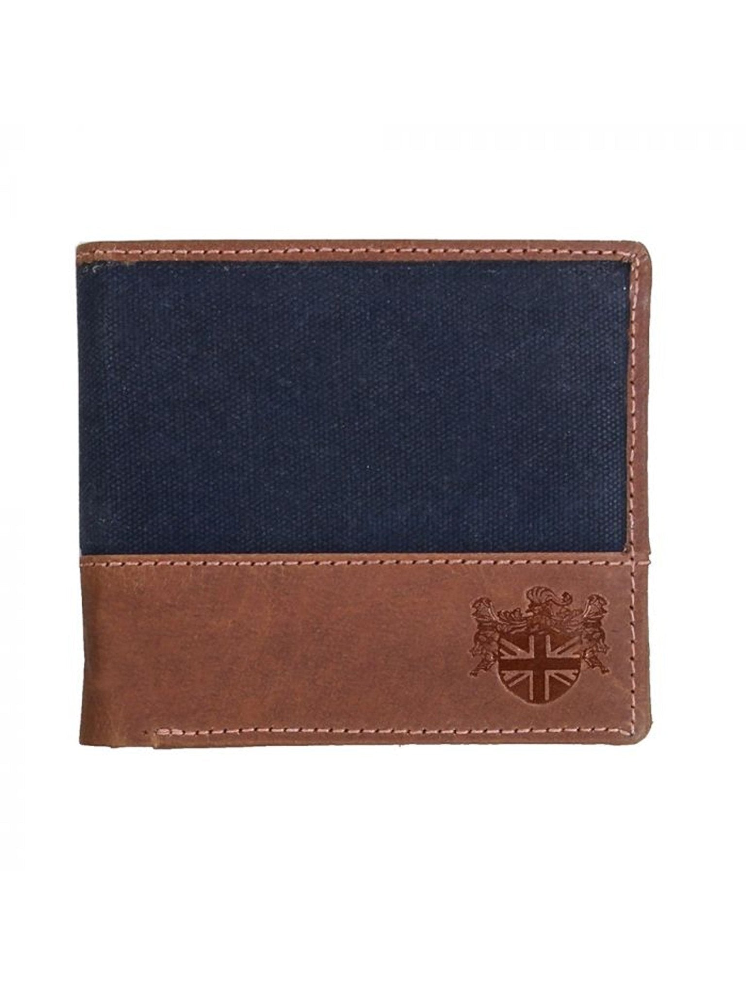 The British Bag Company - Navigator Brown Waxed Canvas Wallet