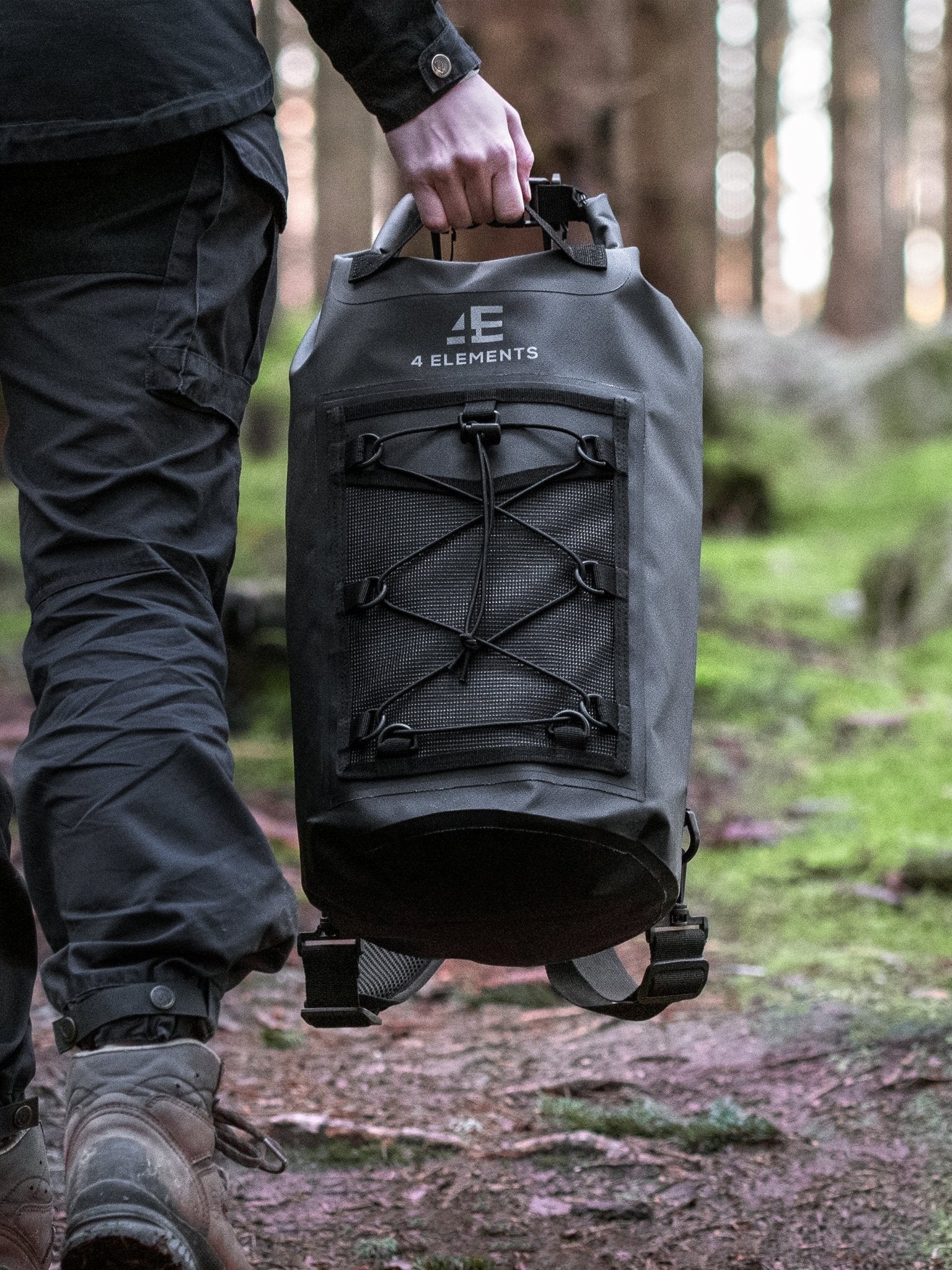 4 Elements - Waterproof bag and Dry Bag Roll Top waterproof Rucksack, Wet bag & Hiking, waters sports or camping bag, 20L drybag
