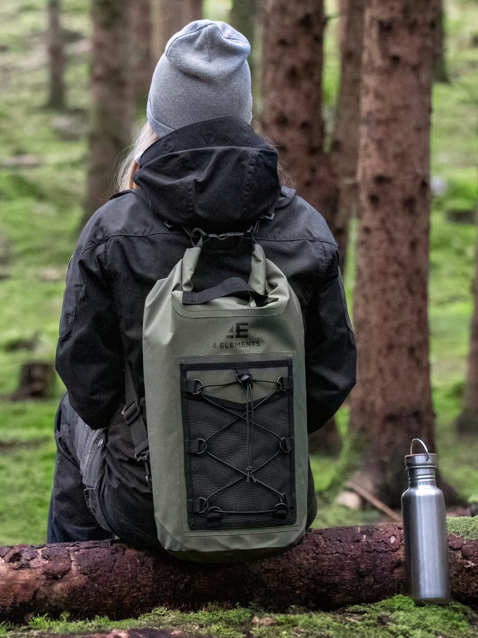 4 Elements - Waterproof bag and Dry Bag Roll Top waterproof Rucksack, Wet bag & Hiking, waters sports or camping bag, 20L drybag