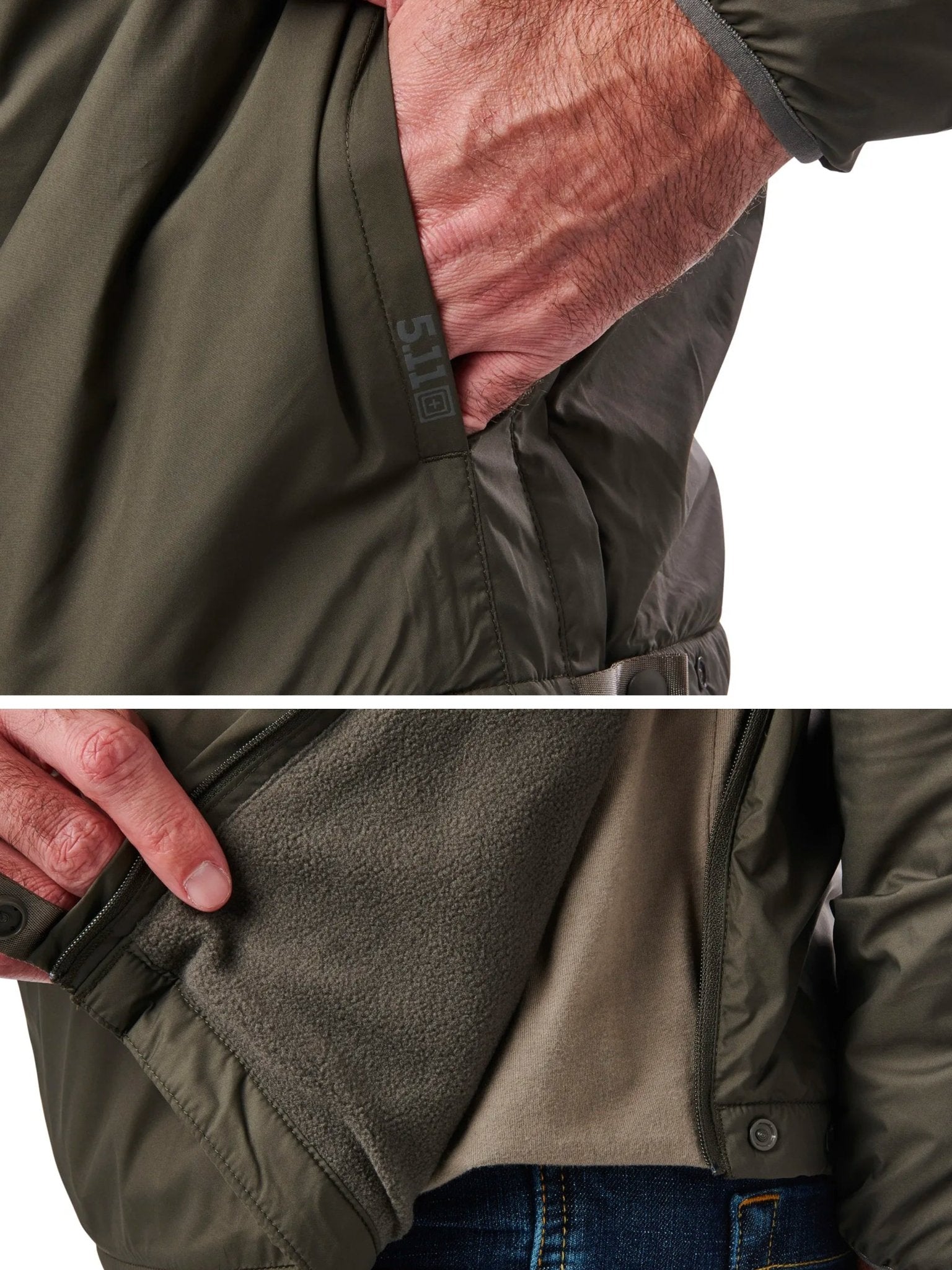 5.11 Tactical - WARNER ANORAK JACKET / SMOCK - Polyester fleece - Style 78045
