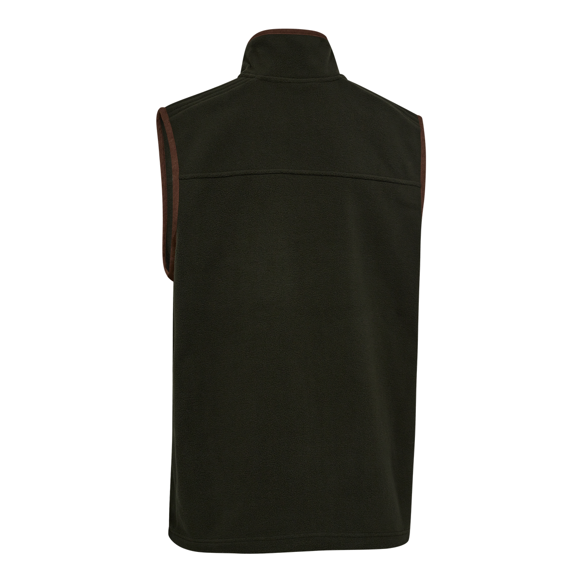 Cumbria Fleece Waistcoat In Forest Ember