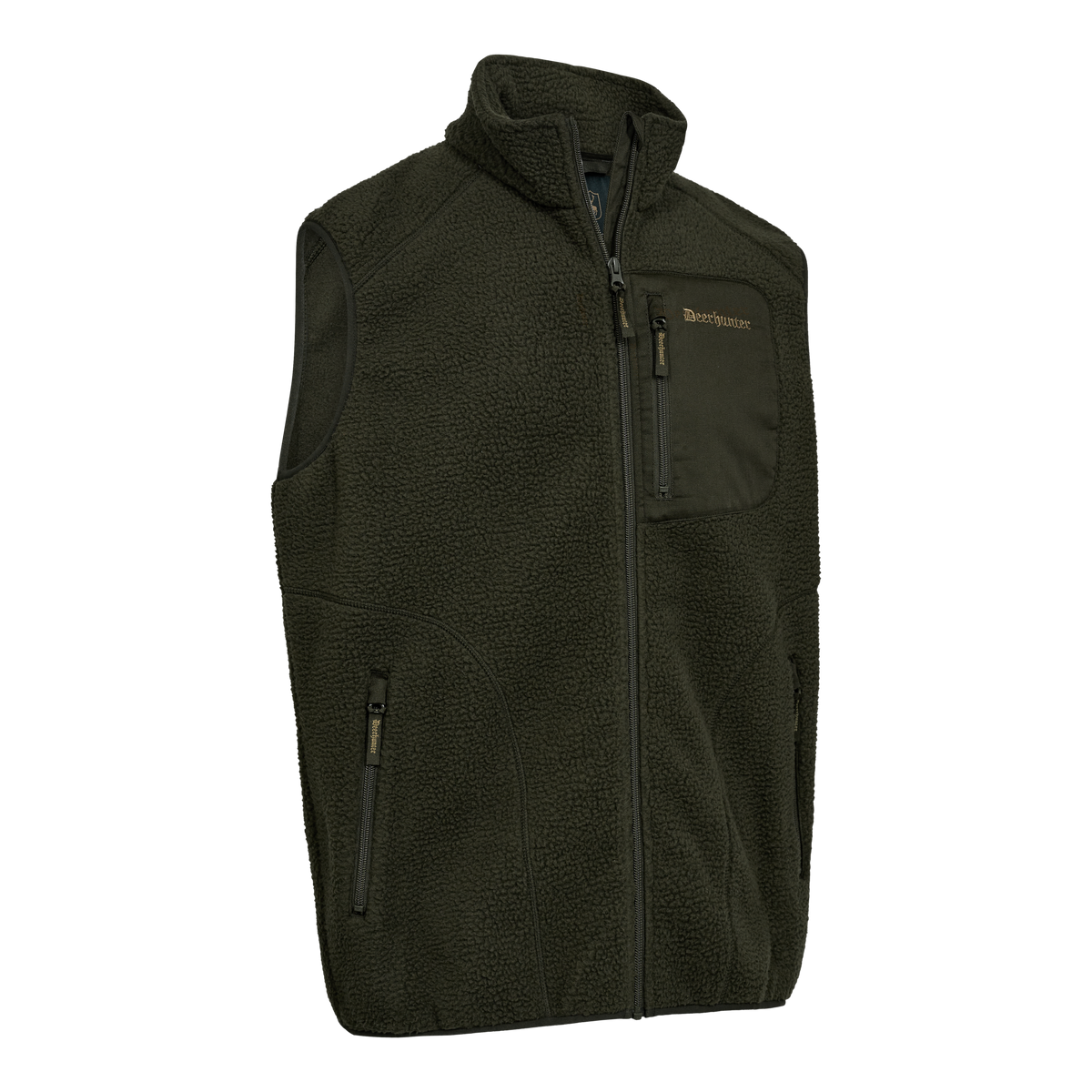 Deerhunter Atlas Fleece Waistcoat In Forest Green