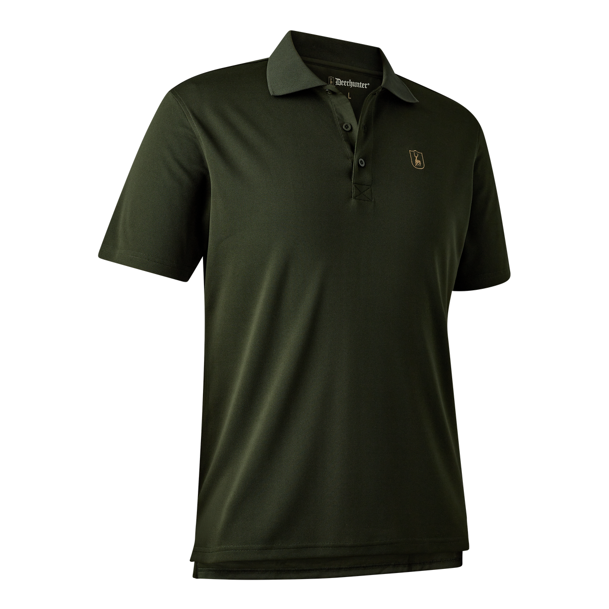 Deerhunter Climate Polo Shirt with 37.5® Technology In Forest Ember