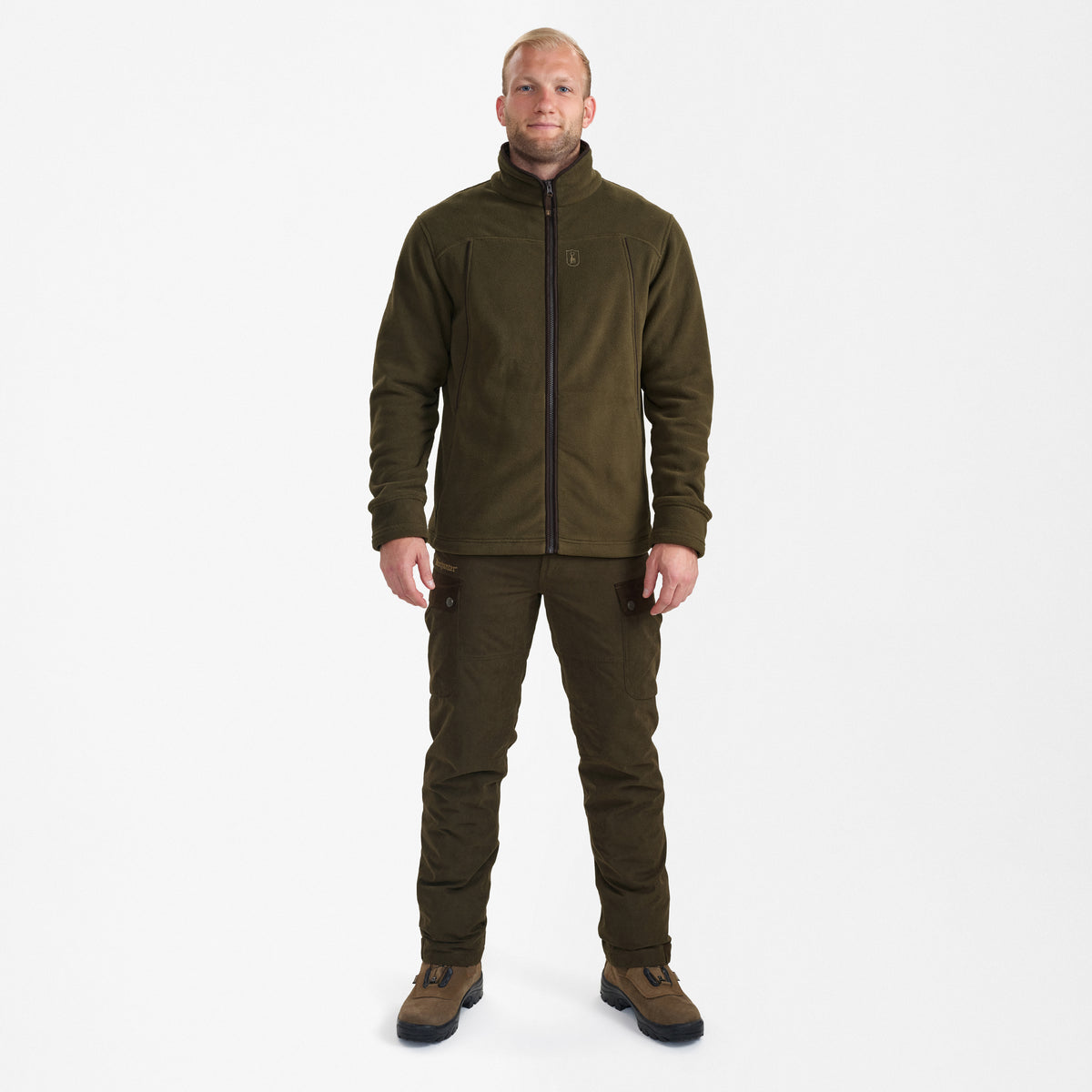 Deerhunter Eagle Fleece Jacket in Tarmac Green