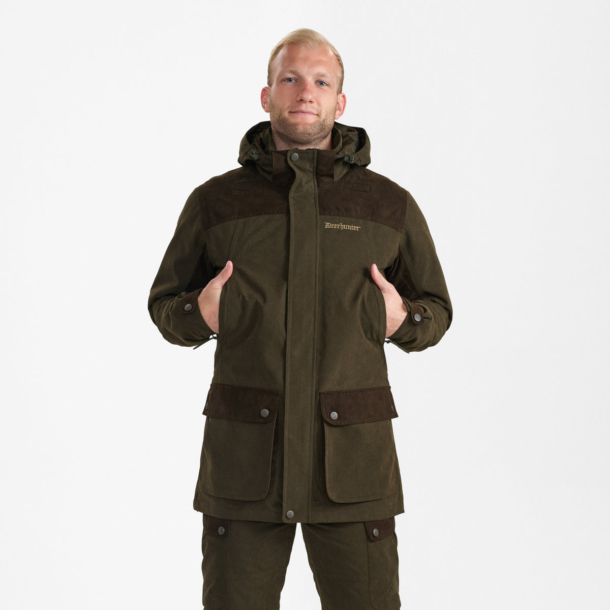 Deerhunter Eagle Jacket In Tarmac Green