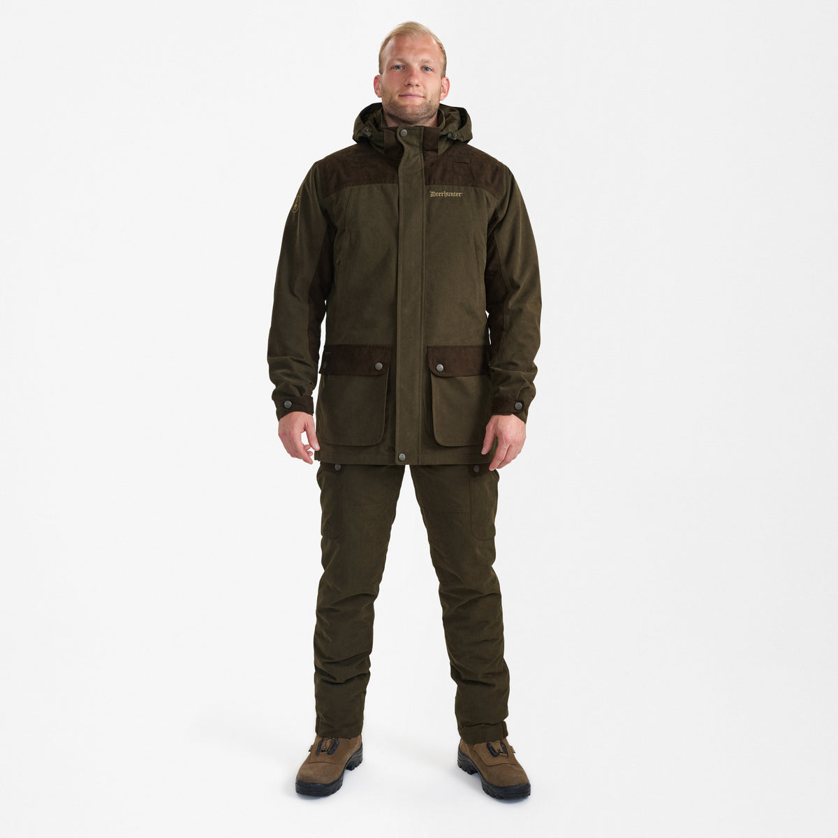 Deerhunter Eagle Jacket In Tarmac Green