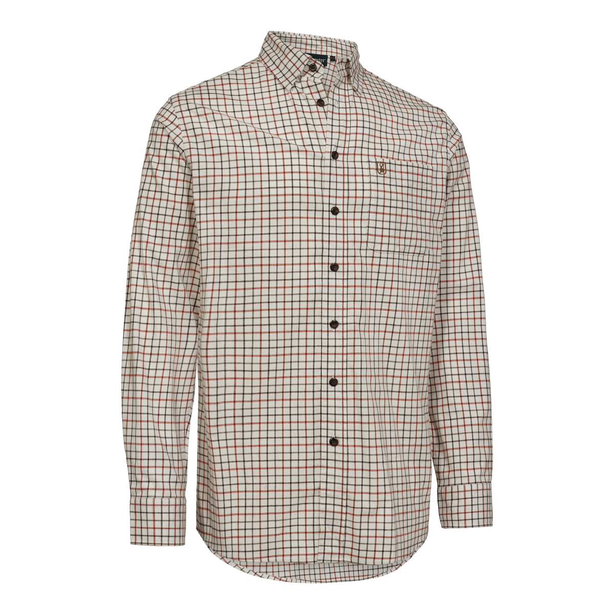 Deerhunter GAVIN Shirt In Orange Check