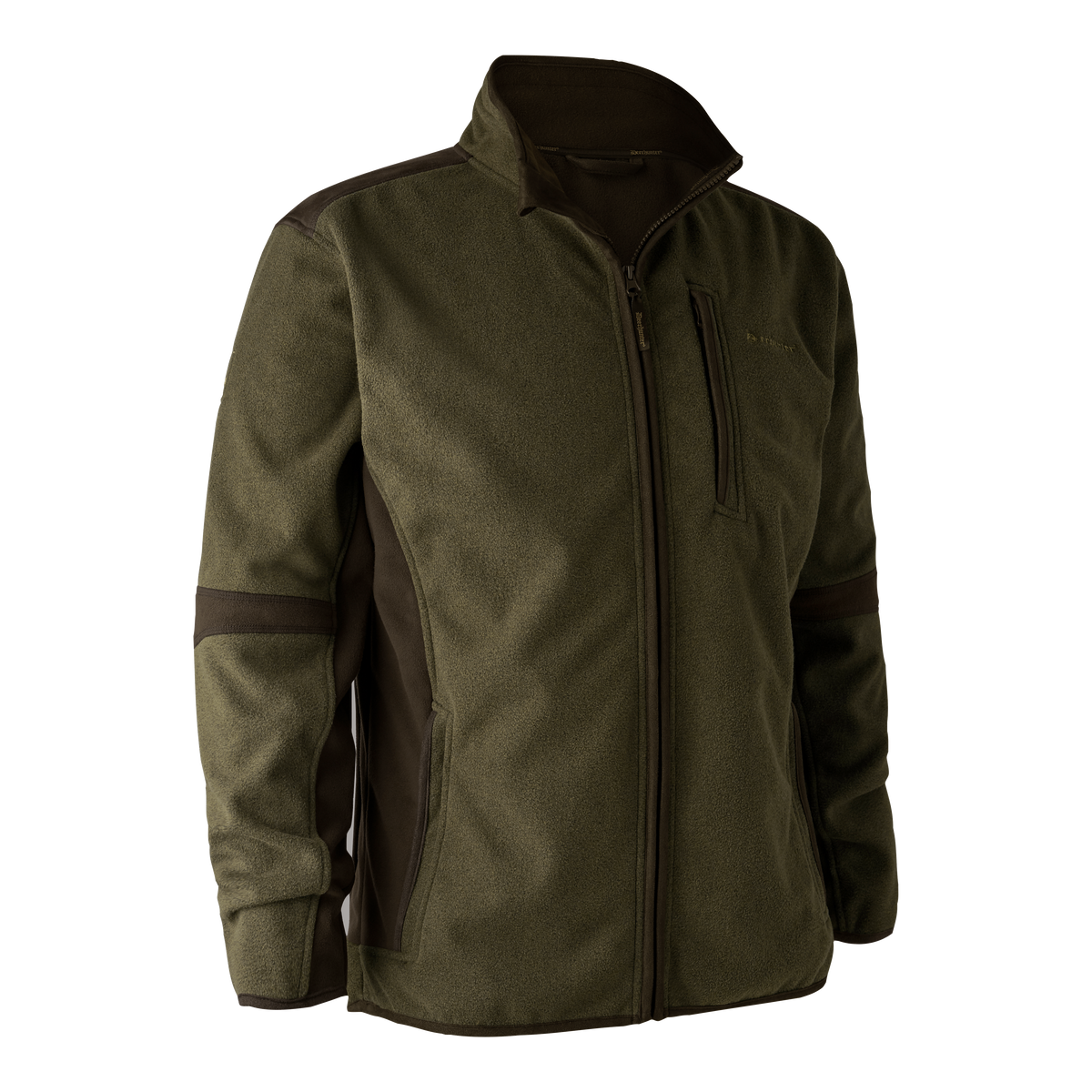 Deerhunter Gamekeeper Bonded Fleece Jacket In Graphite Green