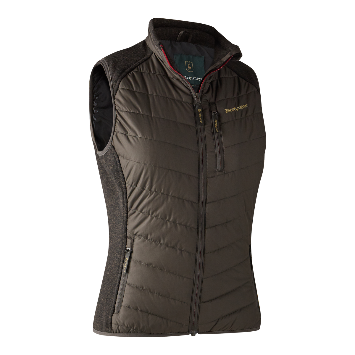 Deerhunter Lady CAROLINE Padded Waistcoat In Brown Leaf