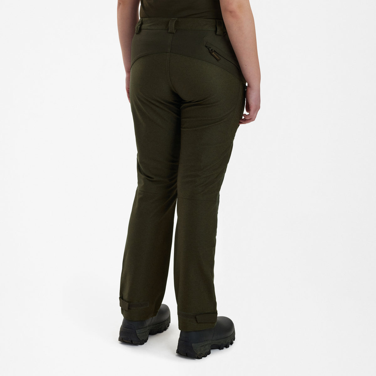 Deerhunter Lady Chasse Trousers In Olive Night melange