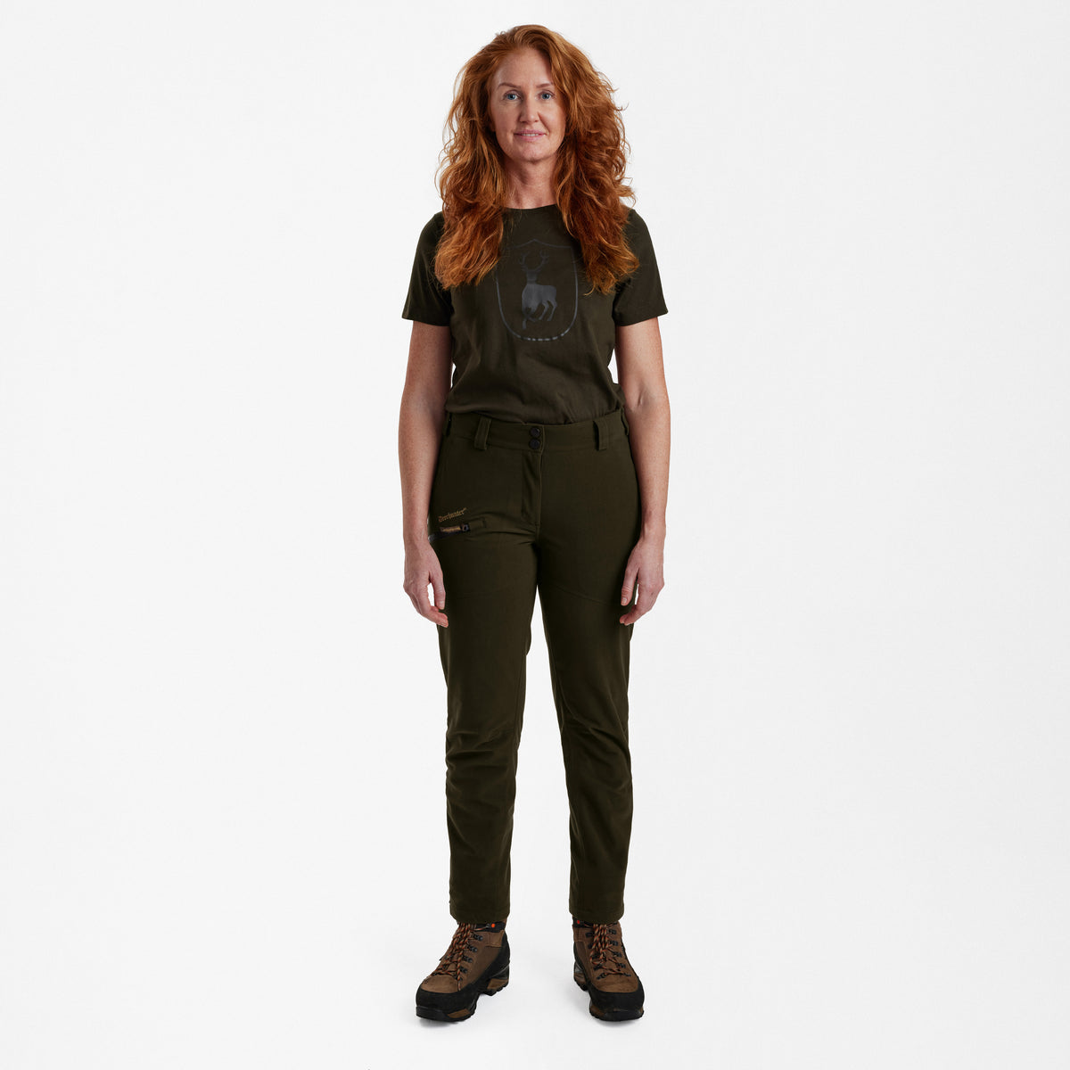 Deerhunter Lady Gabby Boot Trousers In Peat