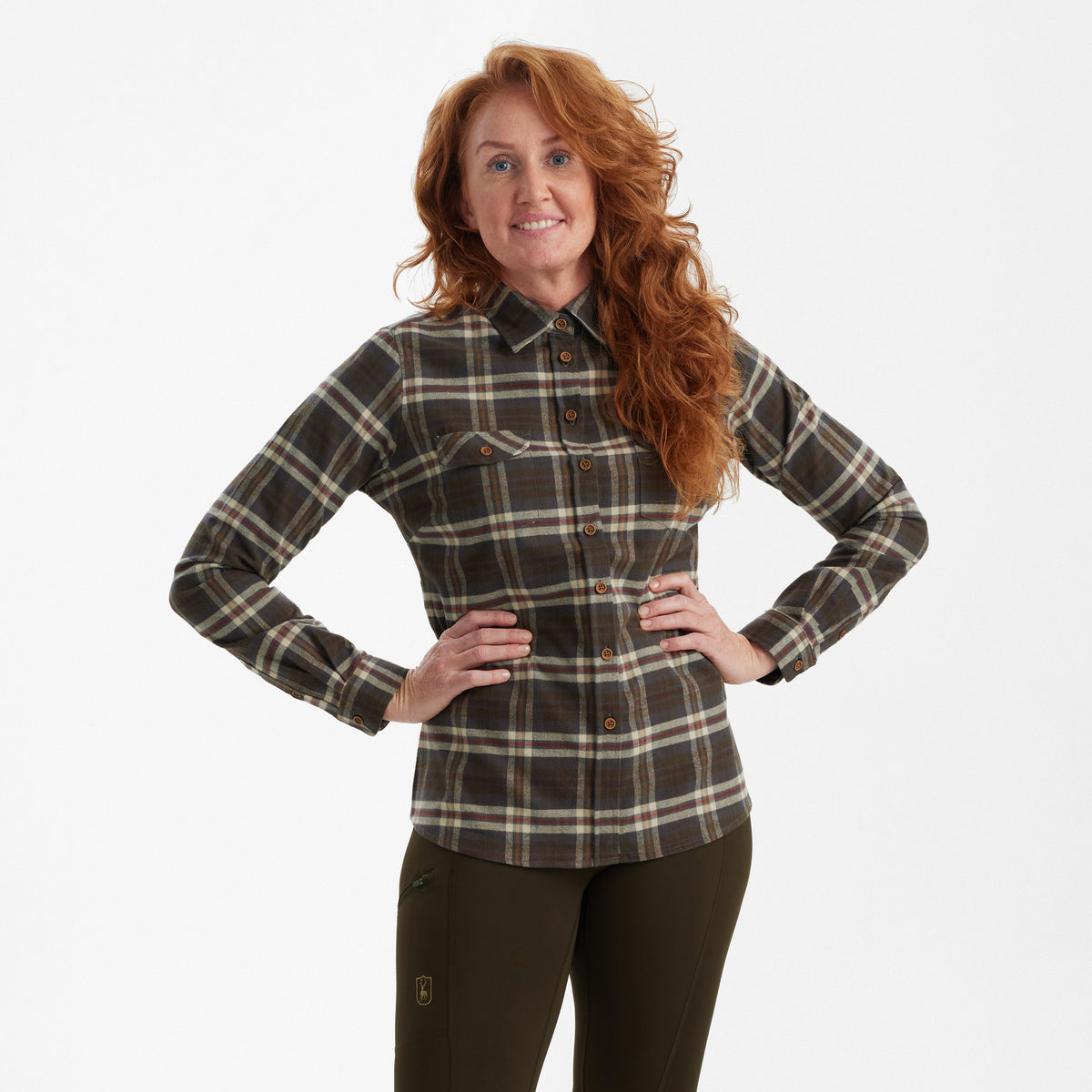Deerhunter Lady Ruby Shirt In Yellow Check
