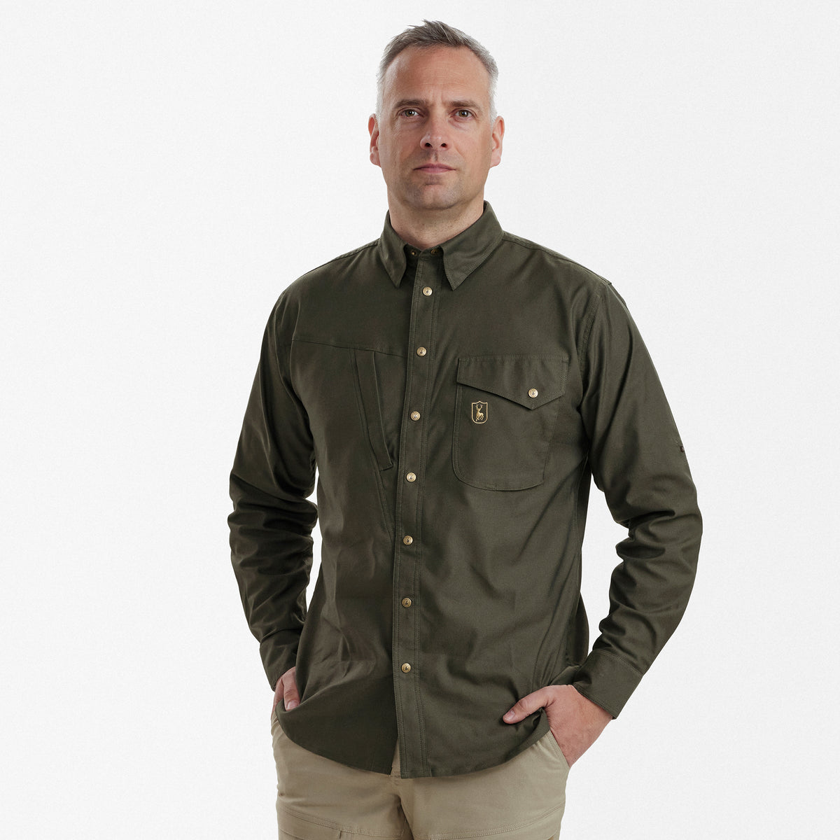 Deerhunter MATOBO Shirt In Forest Green