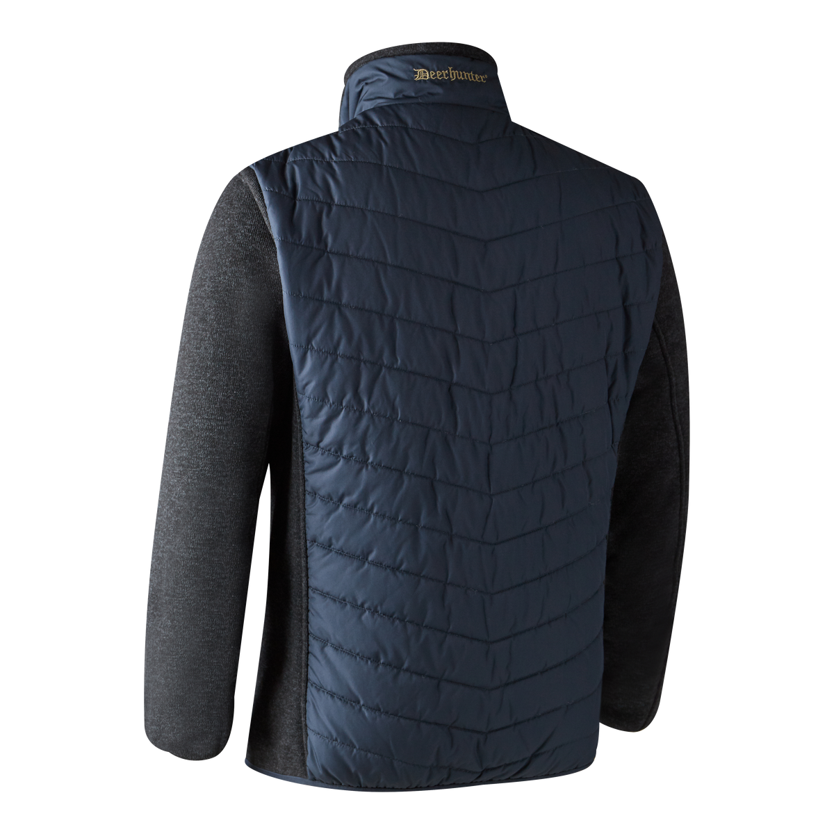 Deerhunter Moor Padded Jacket with knit in dark blue 
