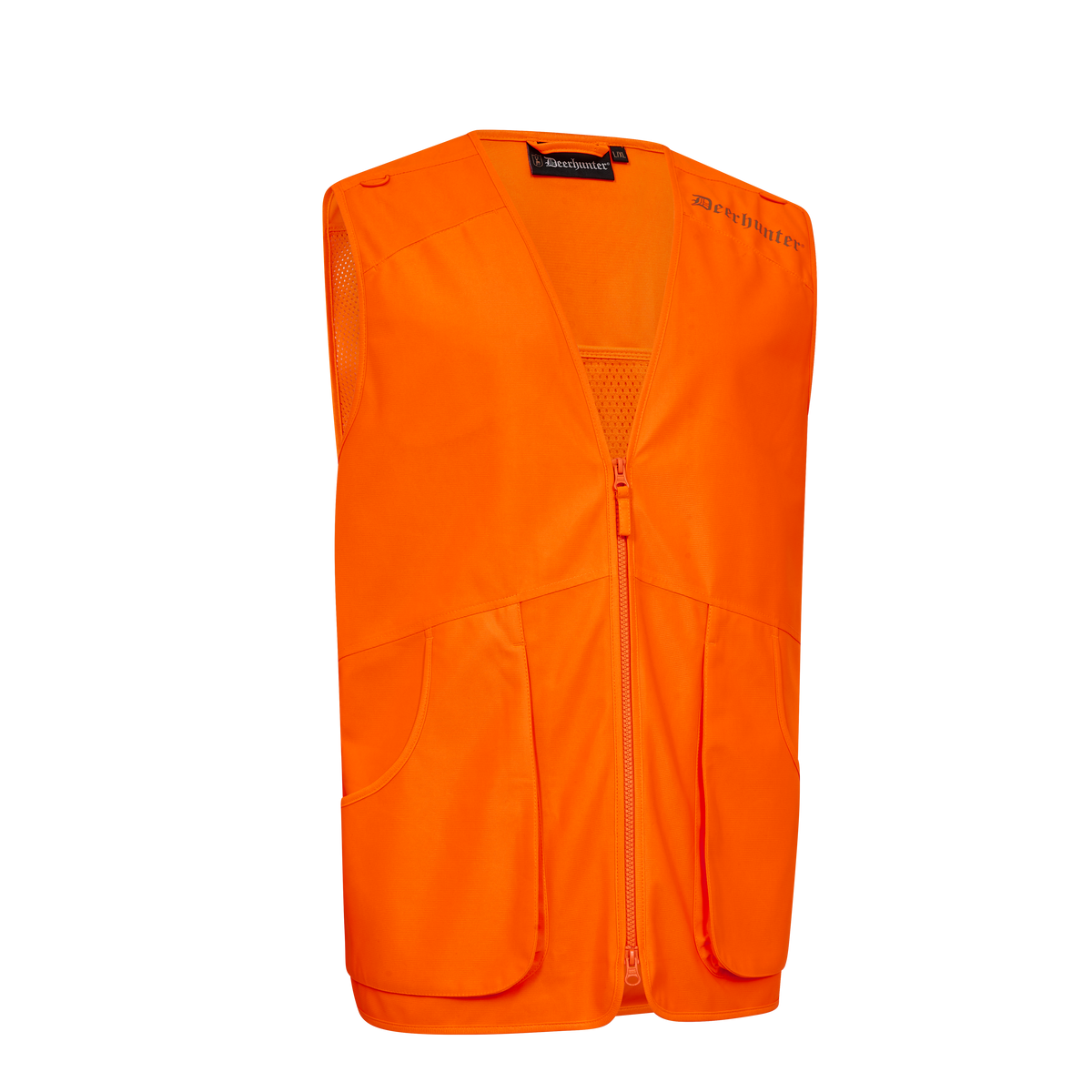 Hunting Mesh Safety Waistcoat In Safety Orange
