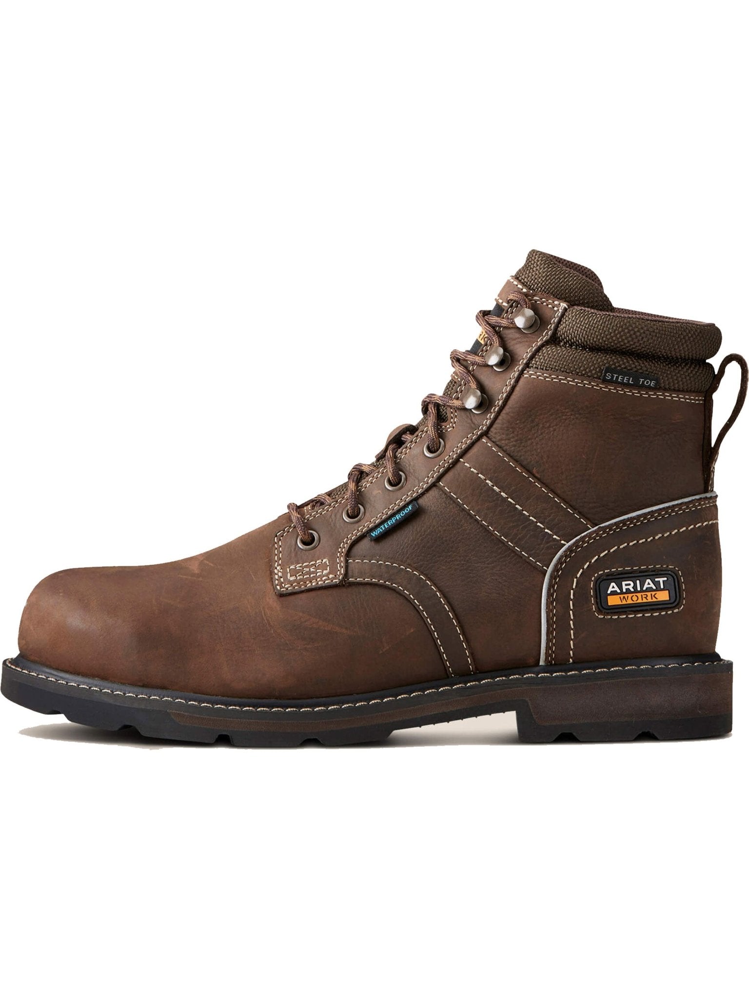 Ariat Groundbreaker Waterproof Work Safety Boot 6" Lace Steel Toe