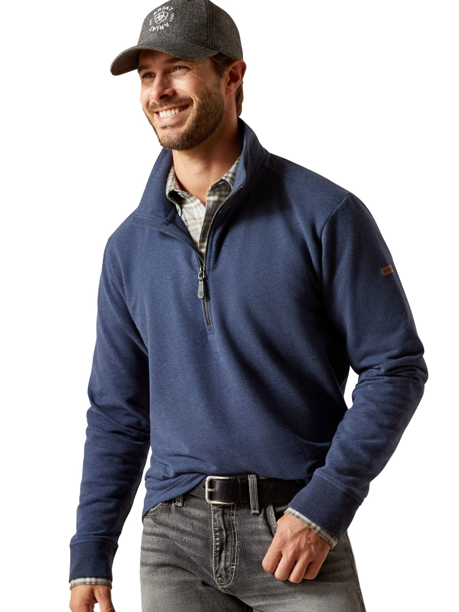 Ariat - Wilford 1/2 Zip Mens Sweatshirt / Mens Jumper / Pullover Long Sleeve Ariat