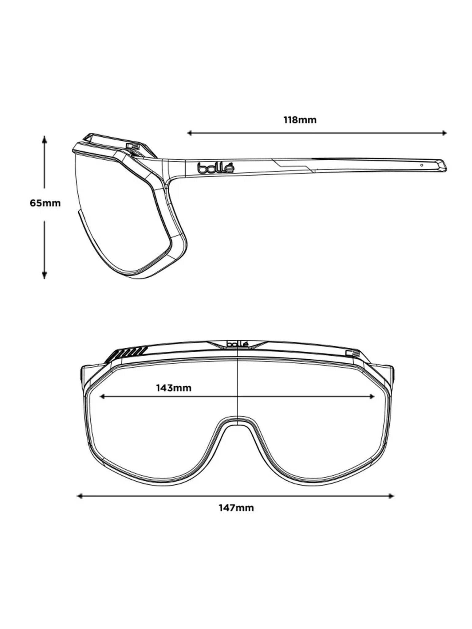 Bolle - CHRONOSHIELD Sunglasses Black Matte - Phantom Clear 1 Green Photochromic