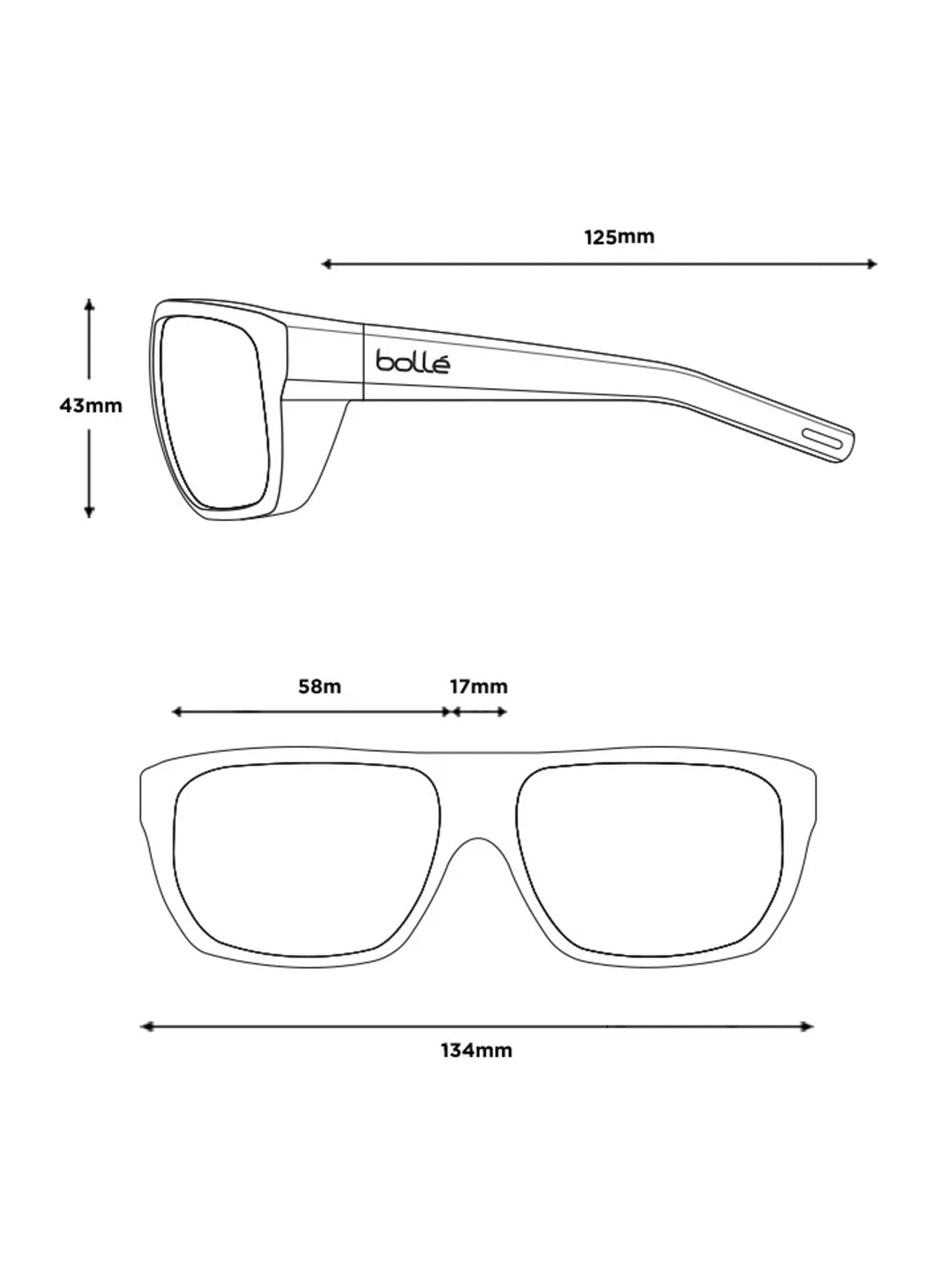 Bolle - VULTURE Sunglasses Black Matte - 1 Brown Fire
