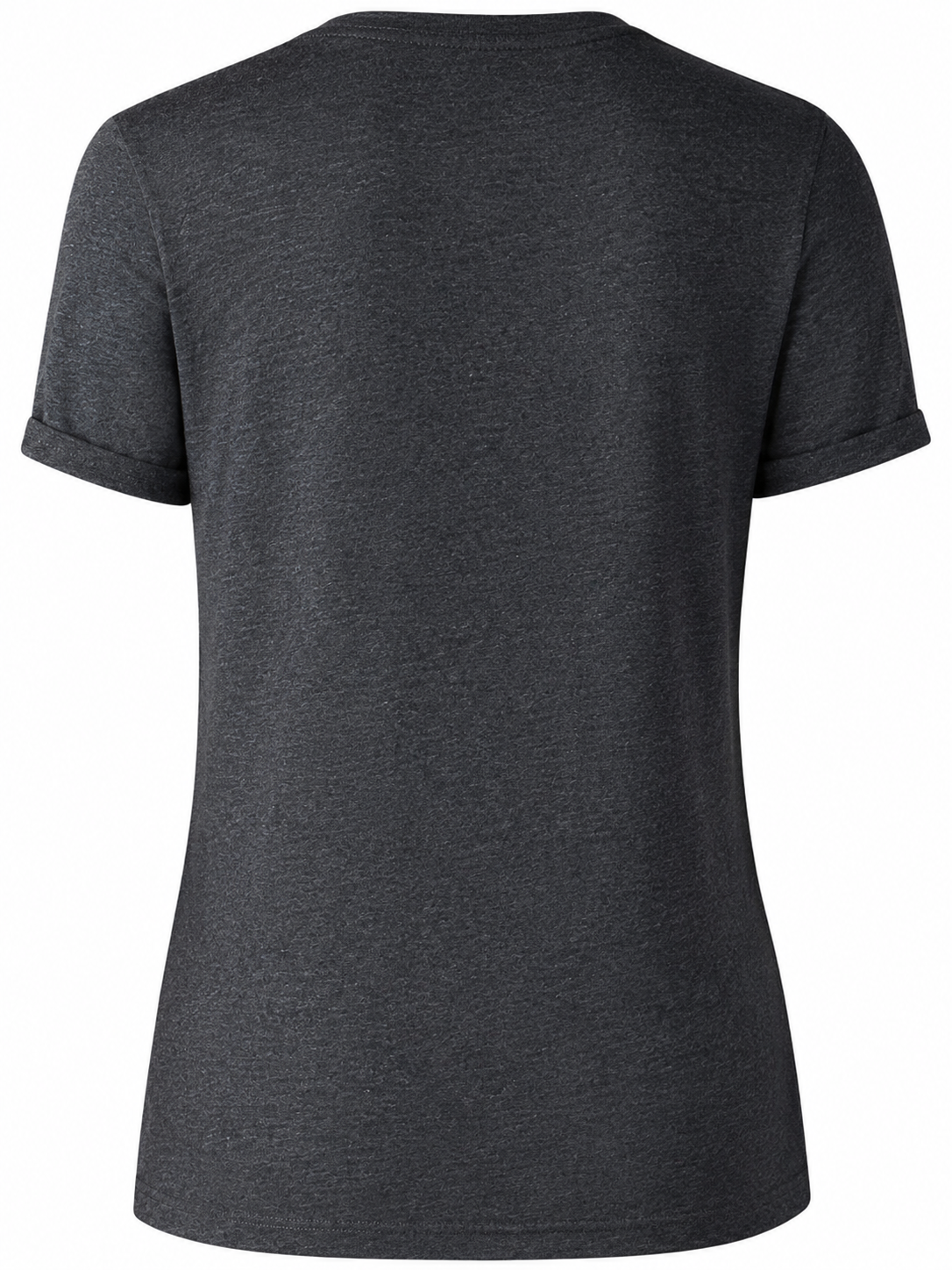 Dark gray t-shirt on a white background