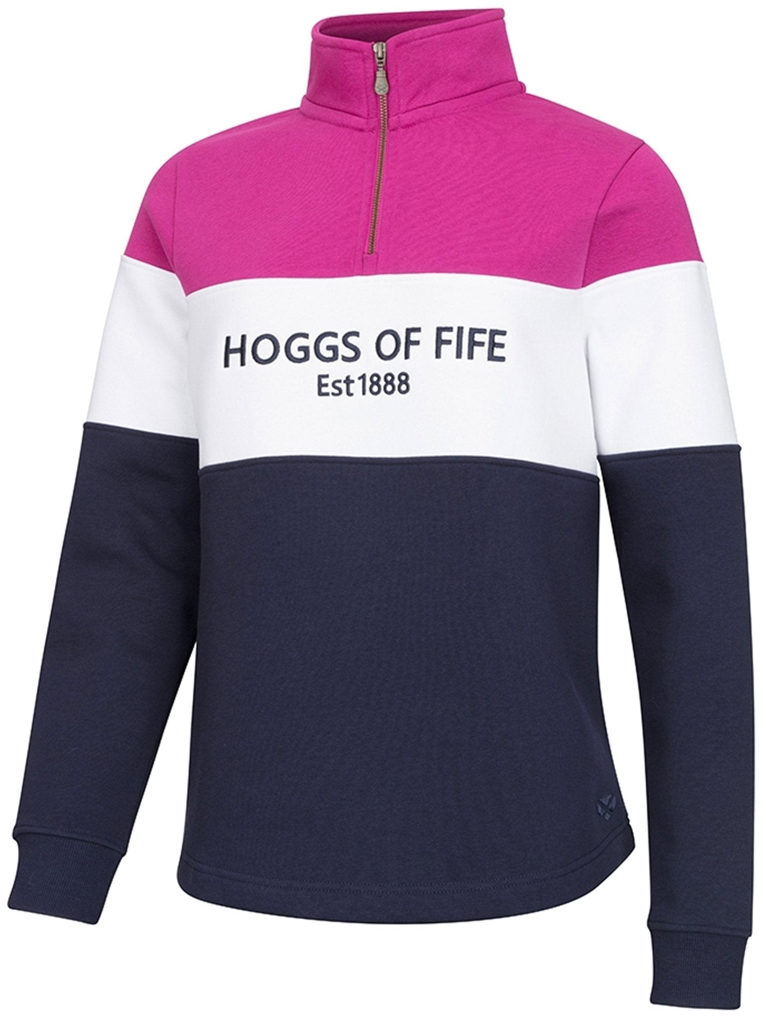 Hoggs of Fife - Ladies 1/4 Zip Pullover / Jumper /Sweater - Dumfries