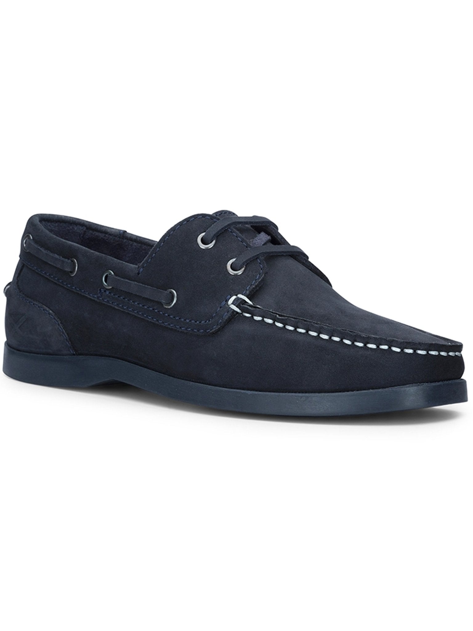 Hoggs of Fife - Boat Shoe / Deck shoe With Sipe sole hand stitched leather shoe - Mull deck shoe