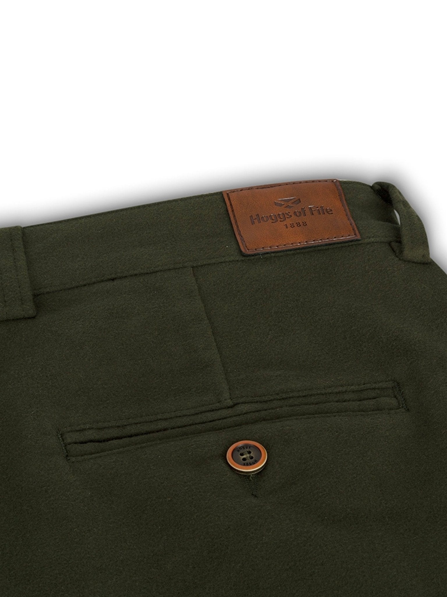 Hoggs of Fife - Moleskin Trousers Mens / country woven Cotton casual Trousers - Monarch II